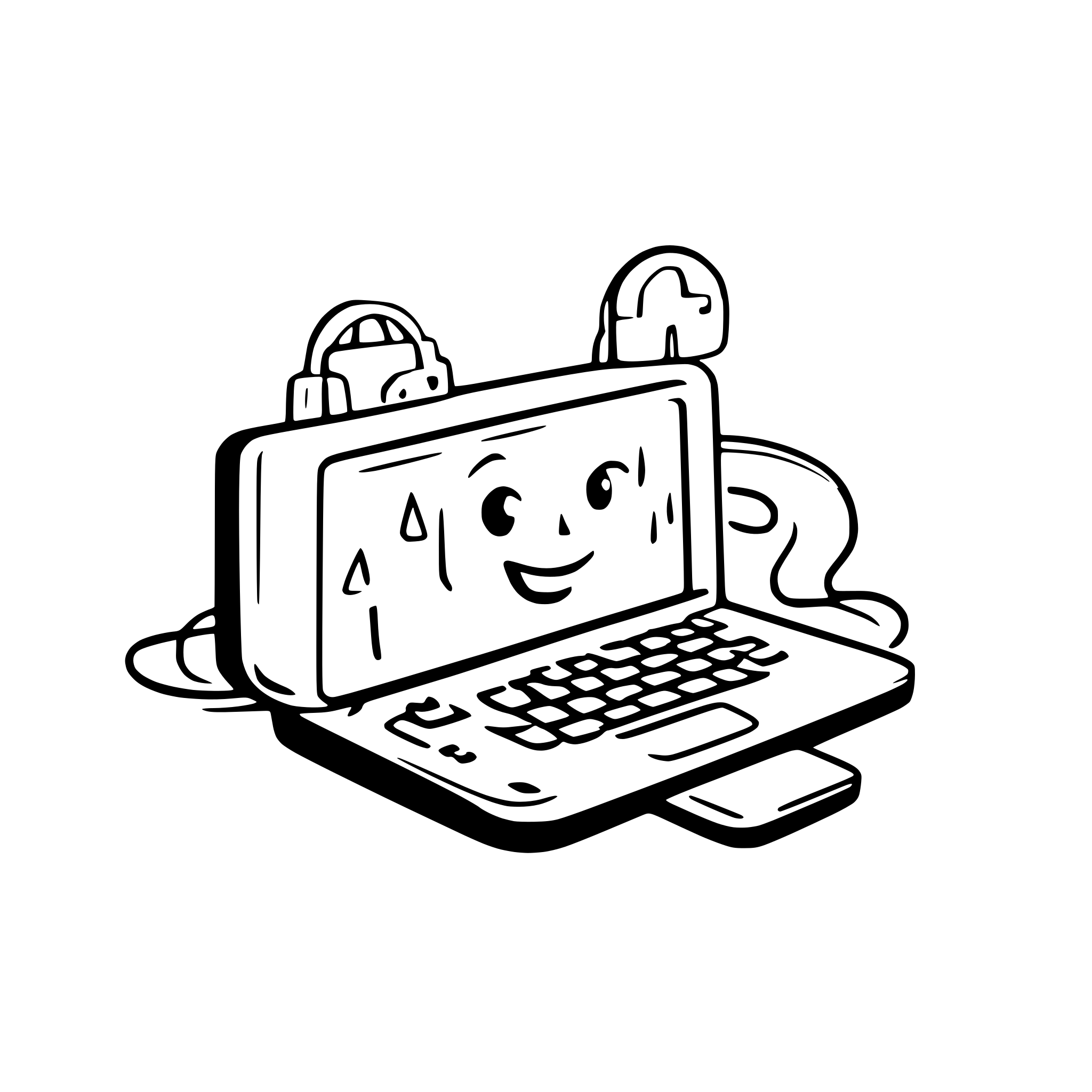 AI-generated SVG of a a laptop connecting to multiple servers