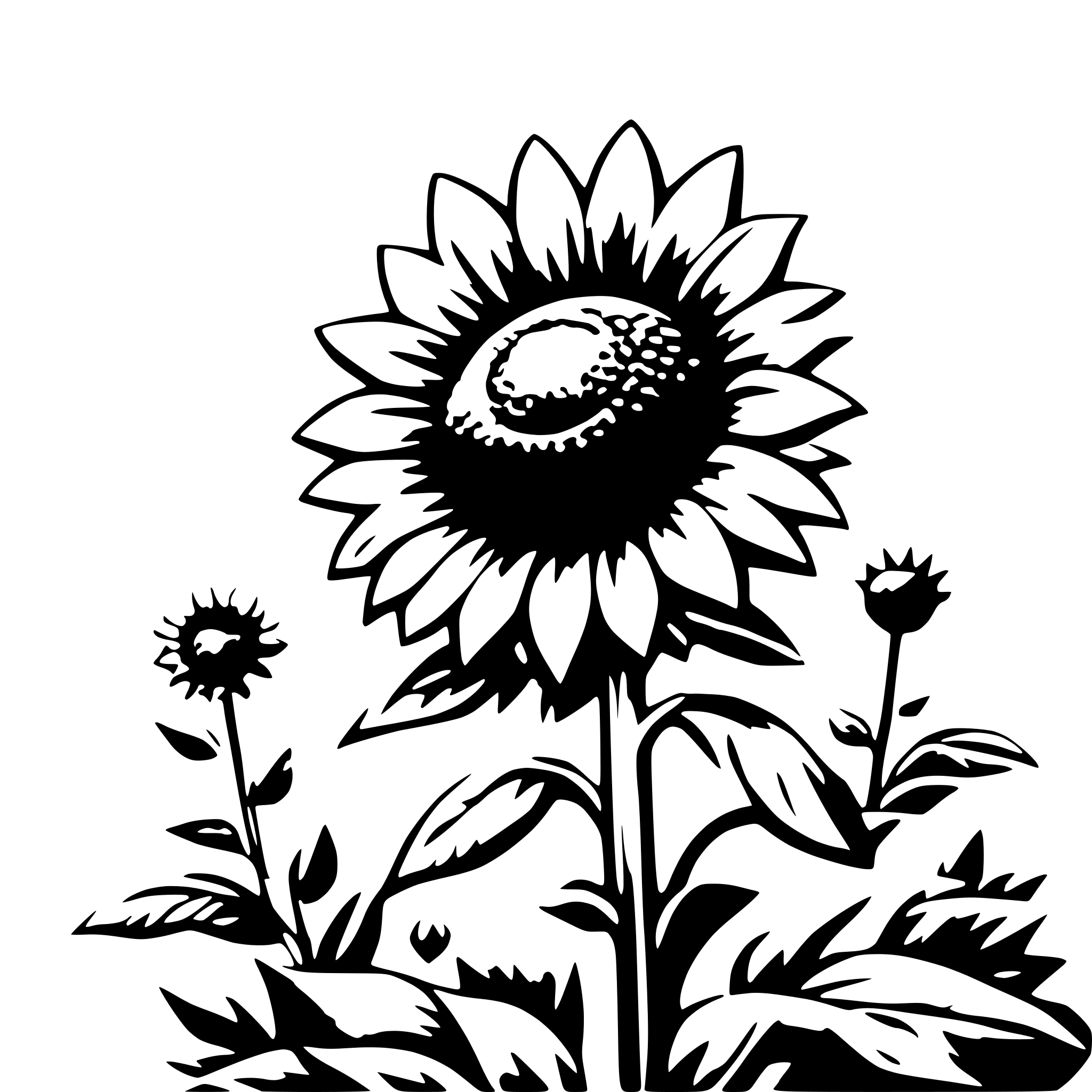 AI-generated SVG of a I want sunflower