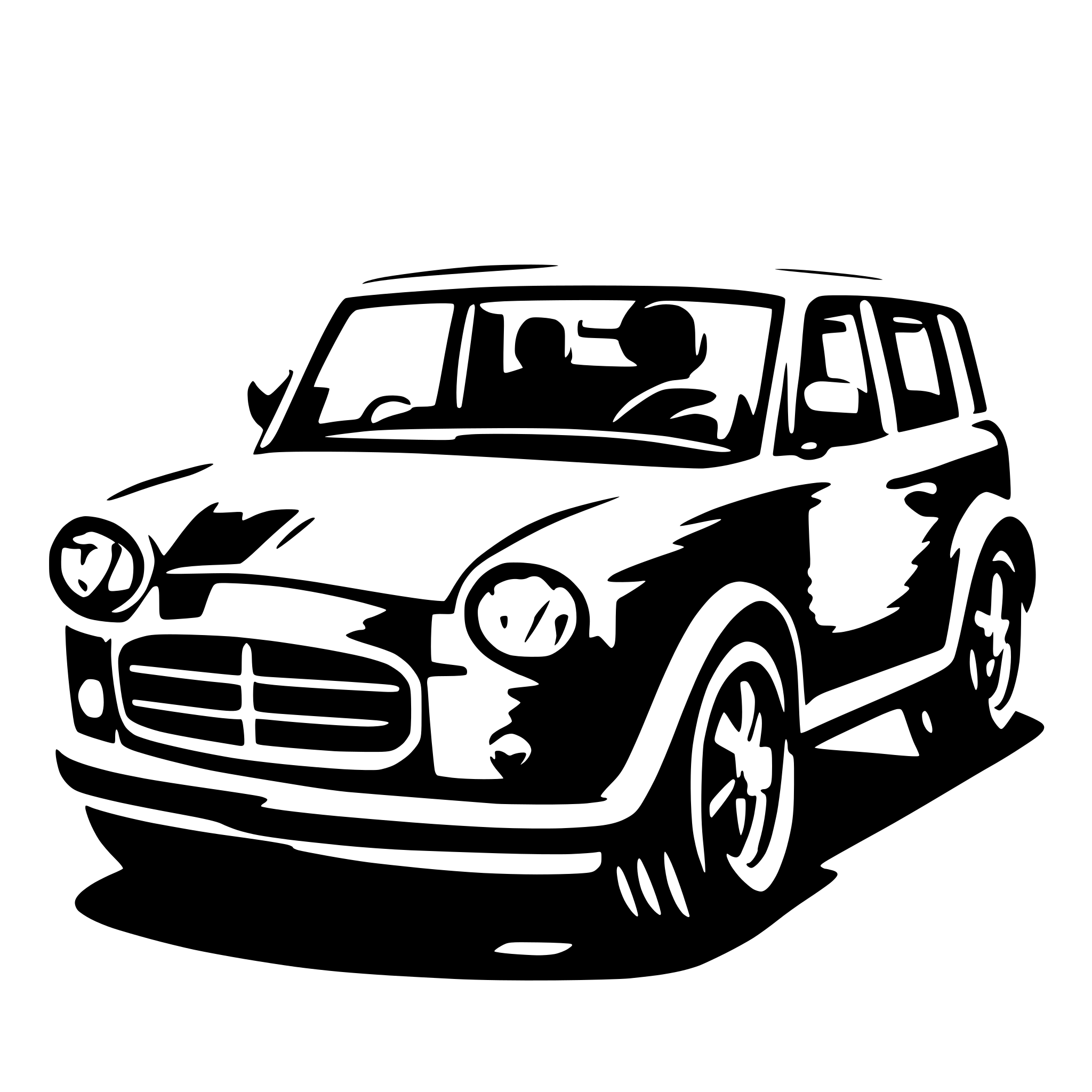 AI-generated SVG of a A fleet of company cars