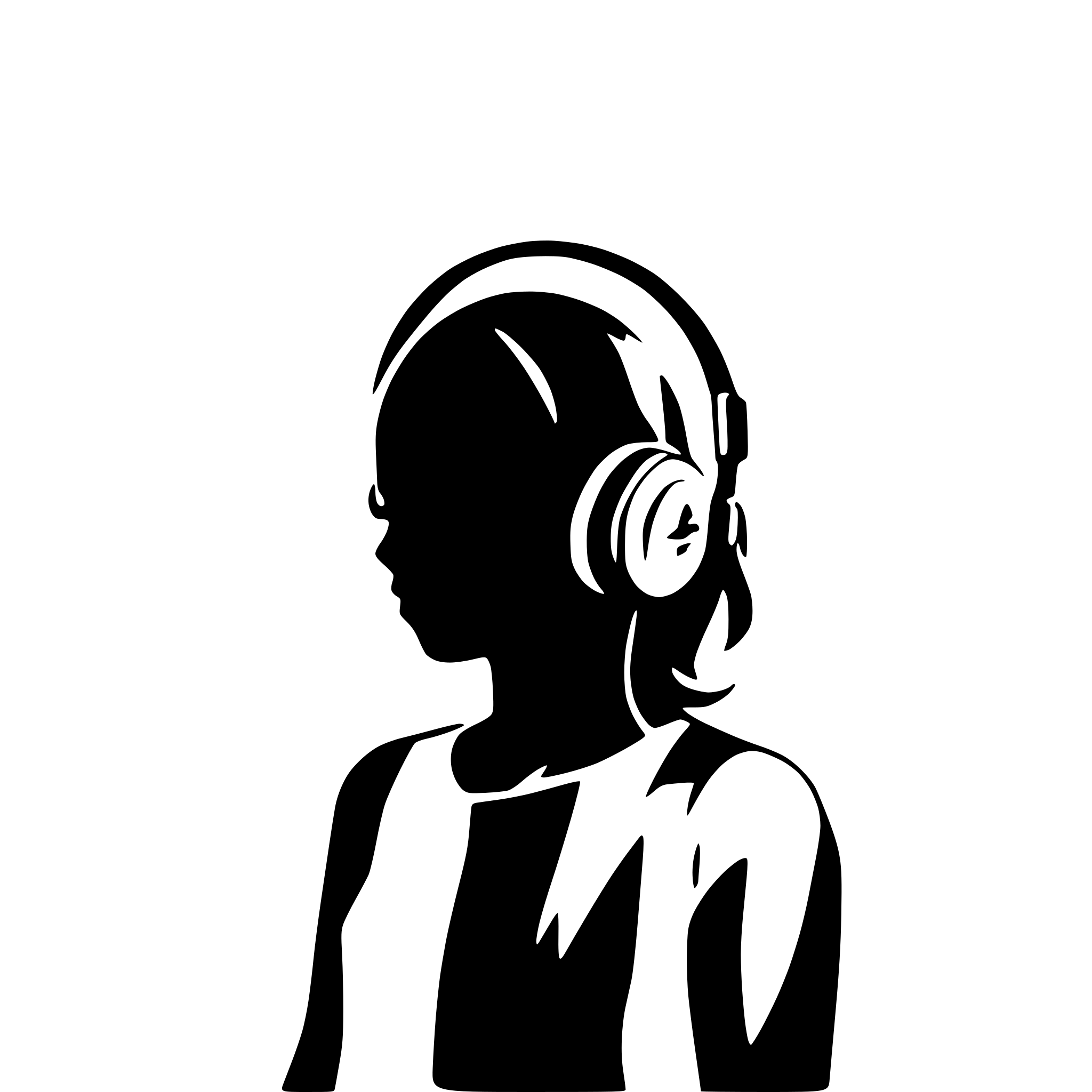 AI-generated SVG of a headphone