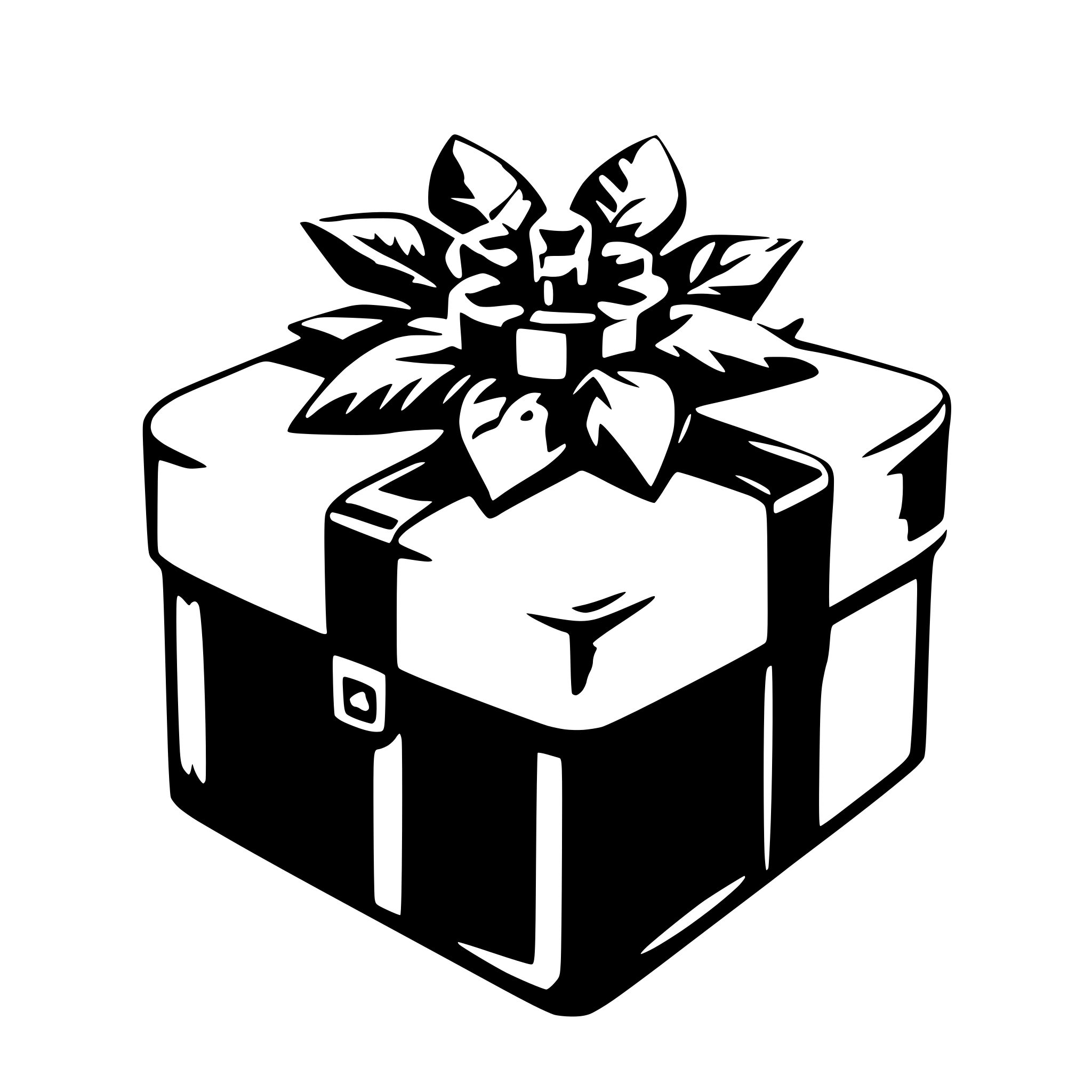AI-generated SVG of a gift box