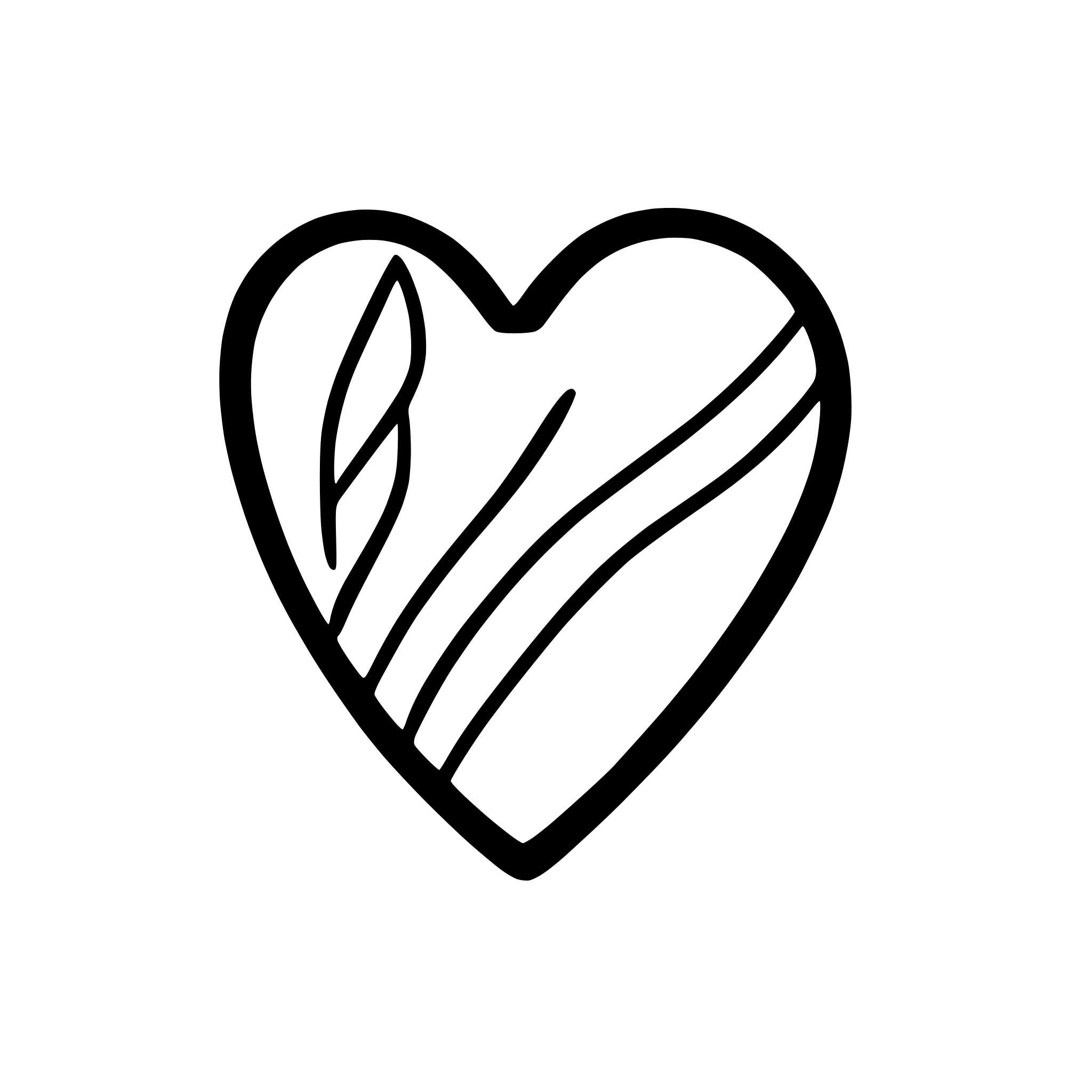 AI-generated SVG of 'handrawn heart  simple'