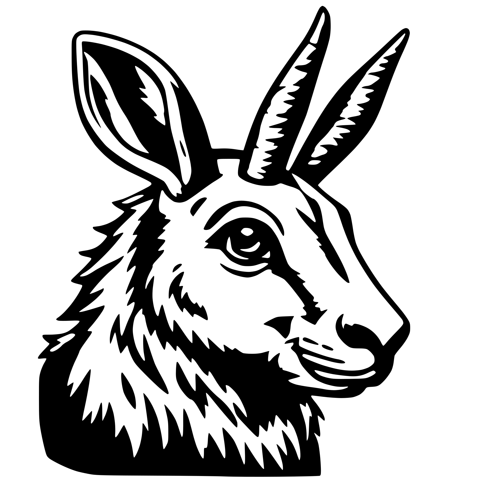 AI-generated SVG of 'Wolpertinger'