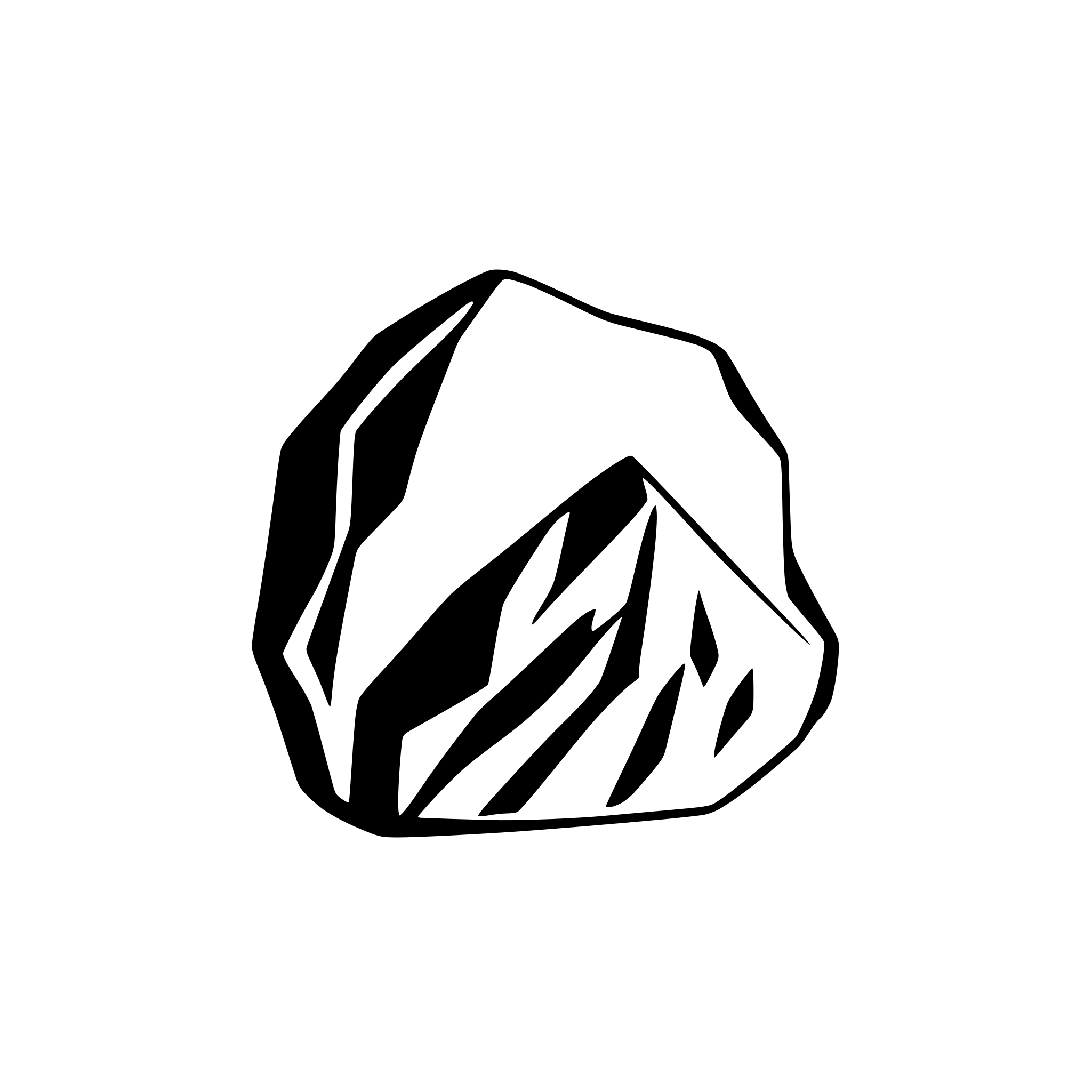 AI-generated SVG of 'Generate a rock.'