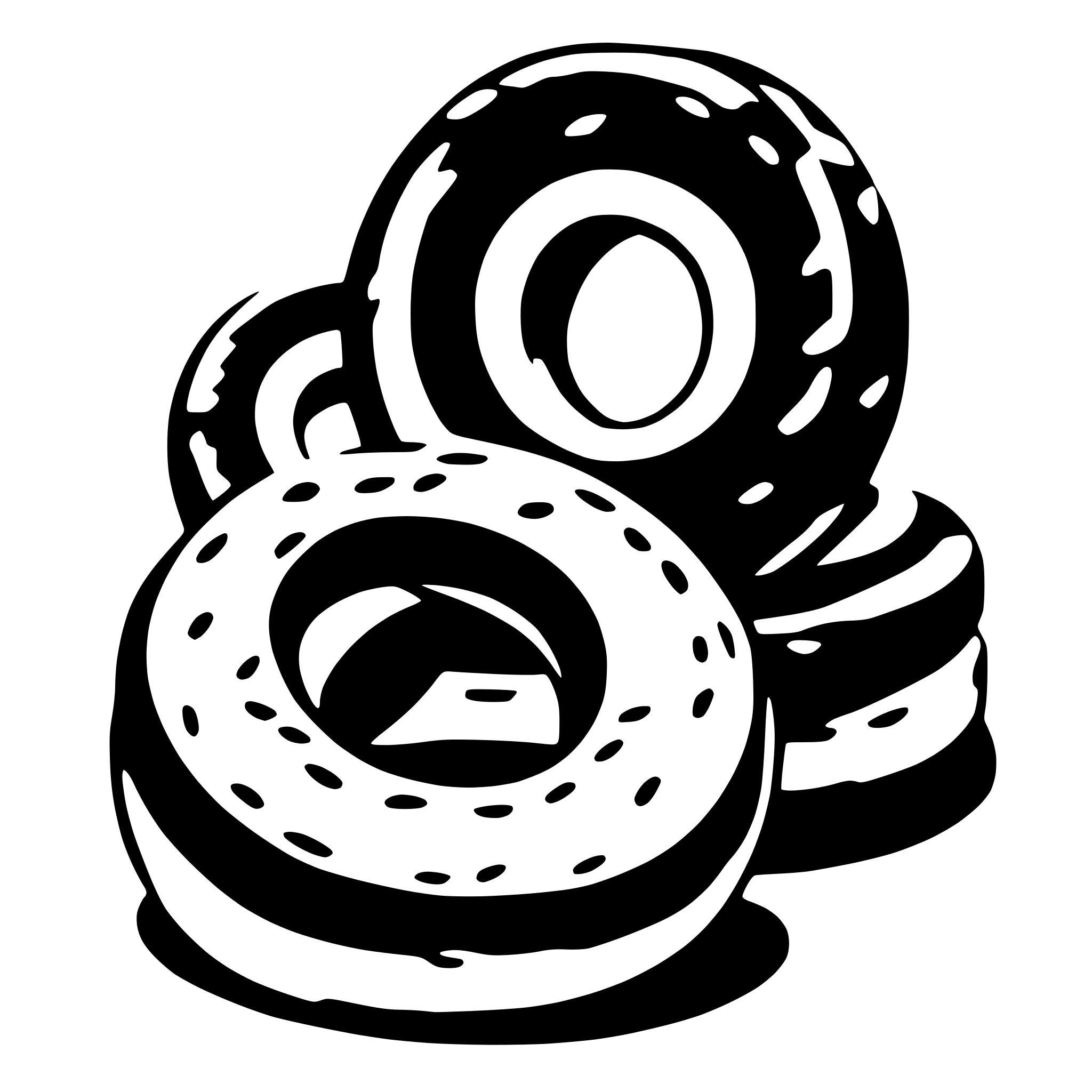 AI-generated SVG of a onion rings