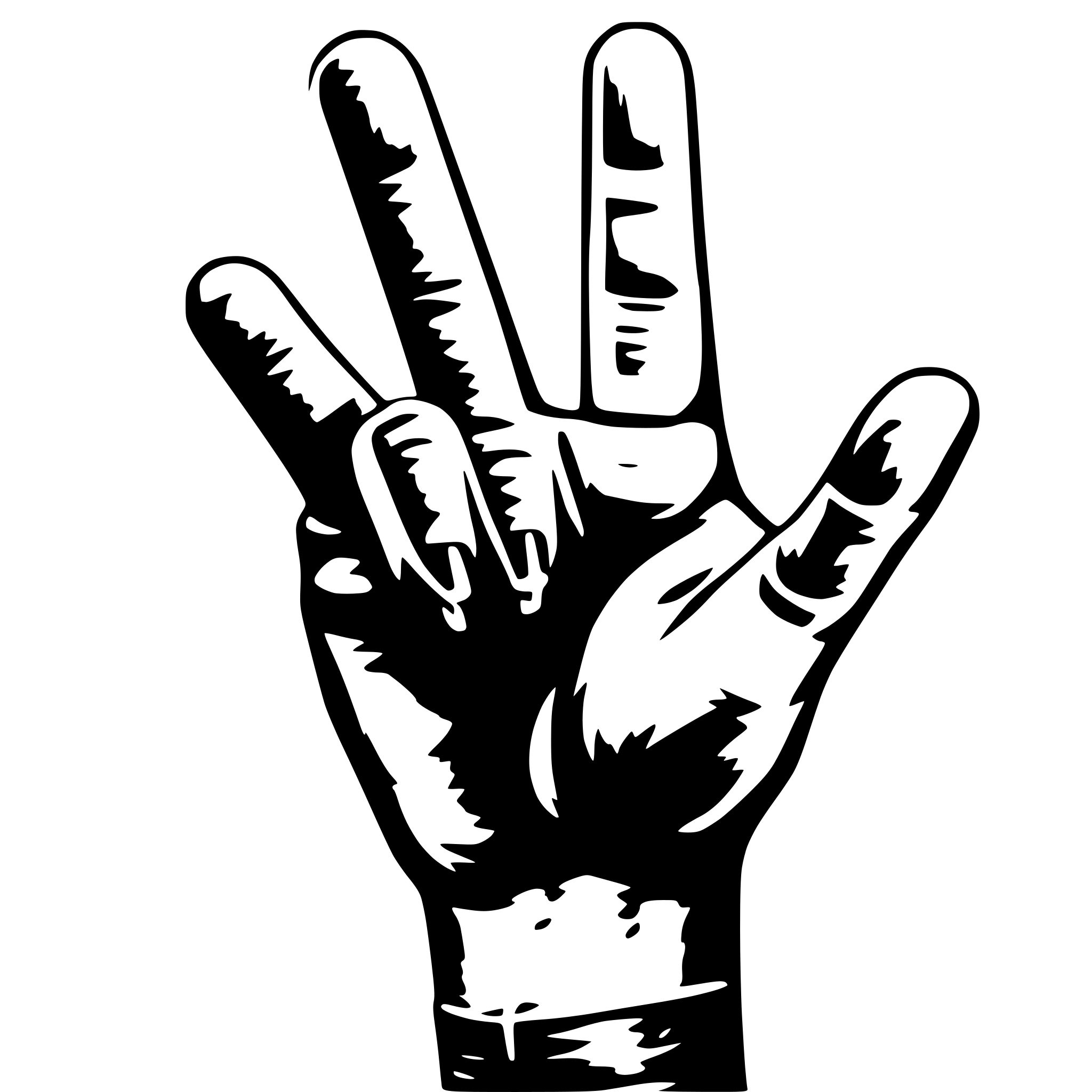 AI-generated SVG of 'slib someone the middle finger'