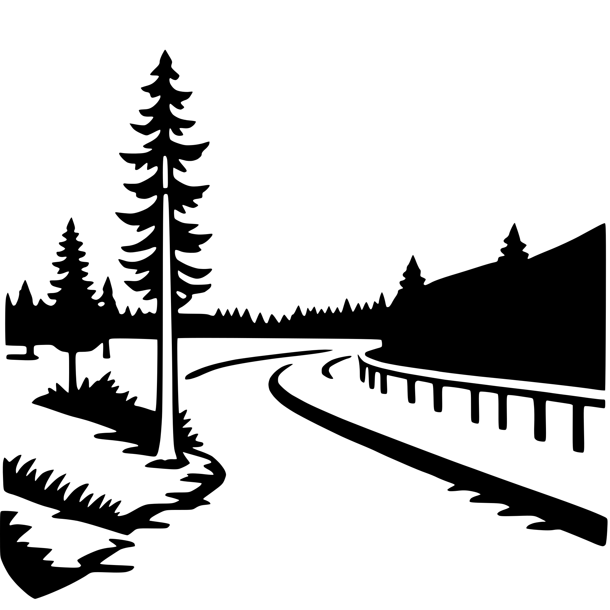 AI-generated SVG of a banff national park