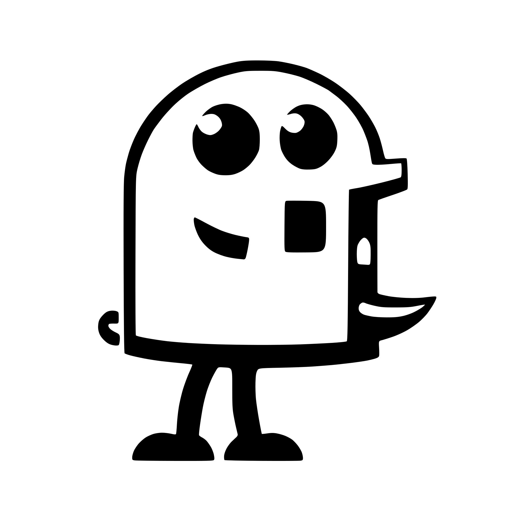 AI-generated SVG of a packman