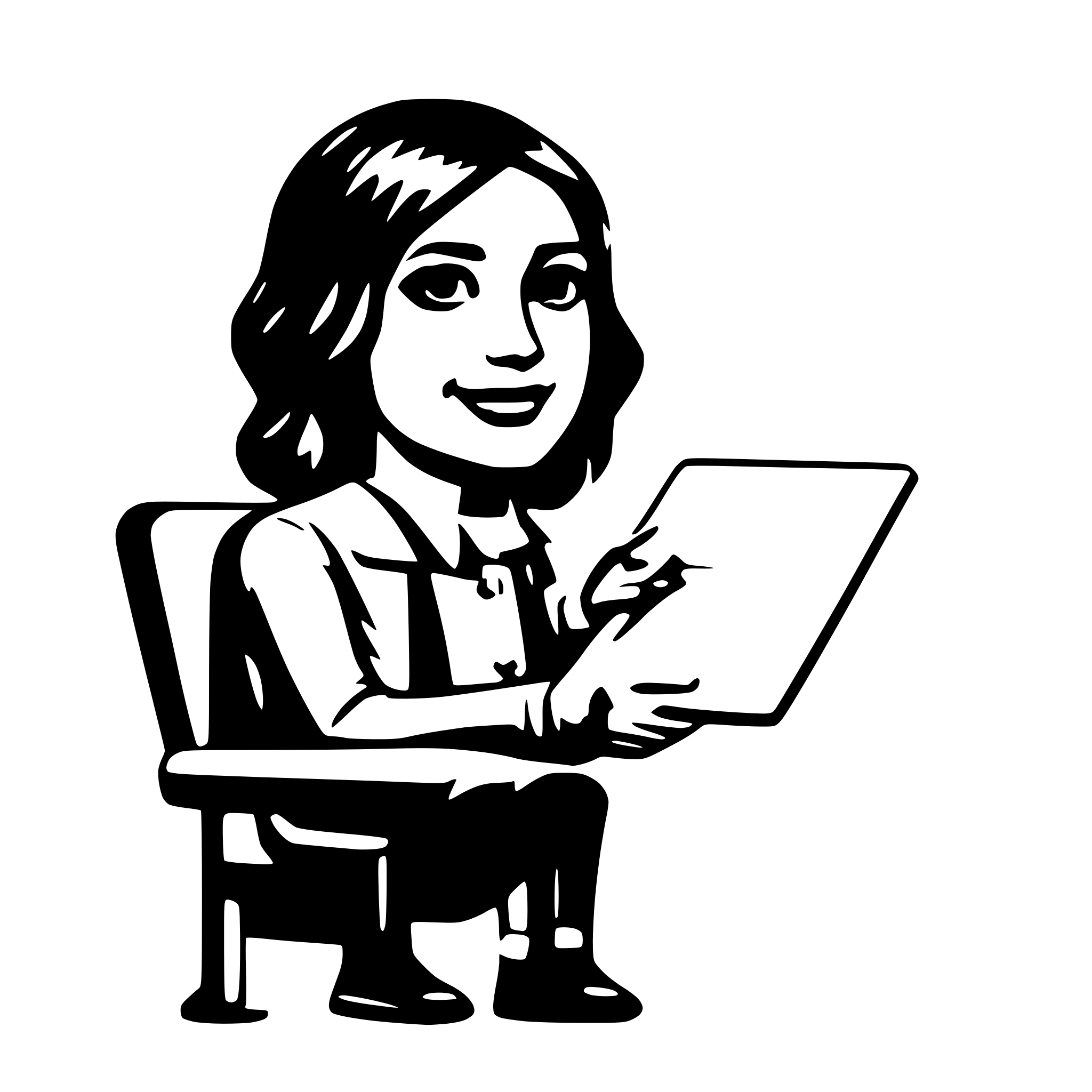 AI-generated SVG of 'D with chart'