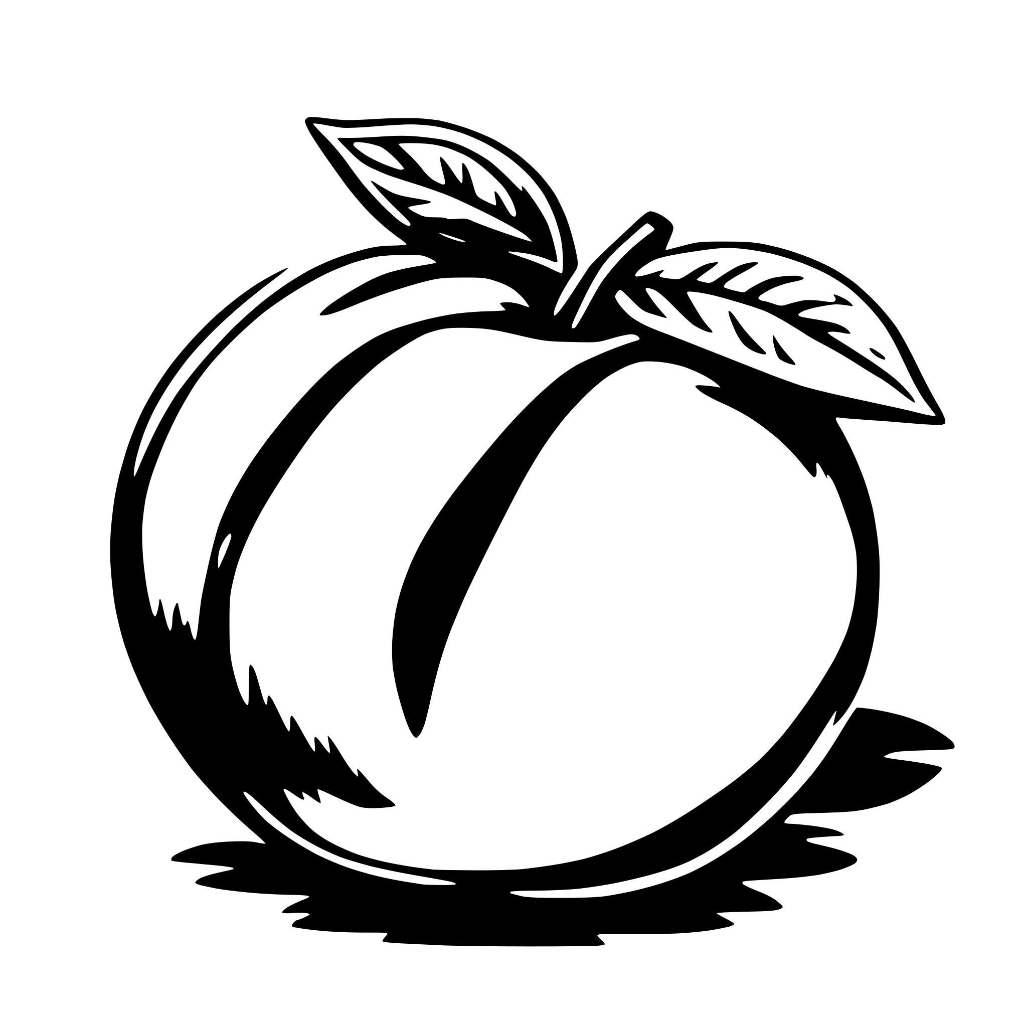 AI-generated SVG of a peach