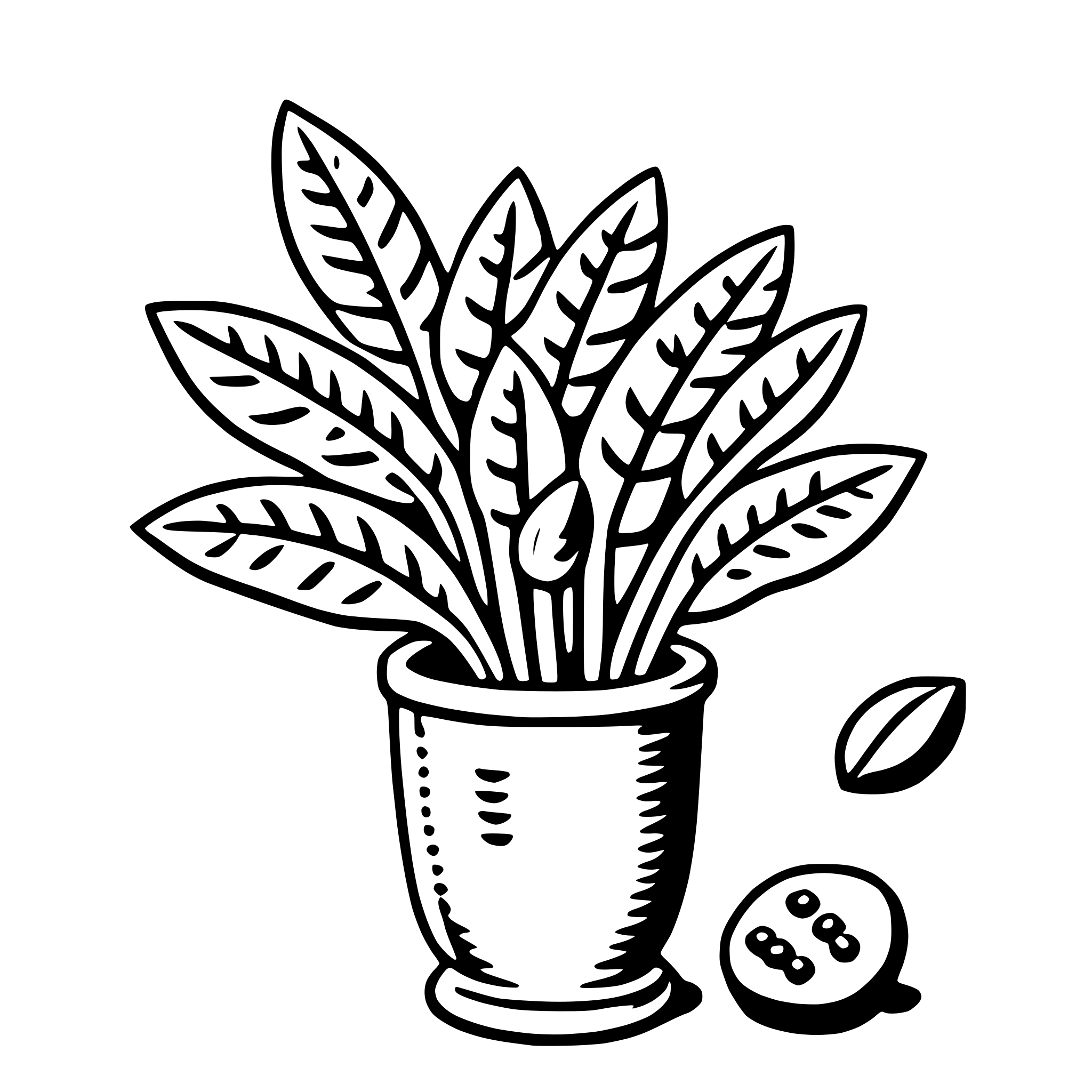 AI-generated SVG of a quinoa