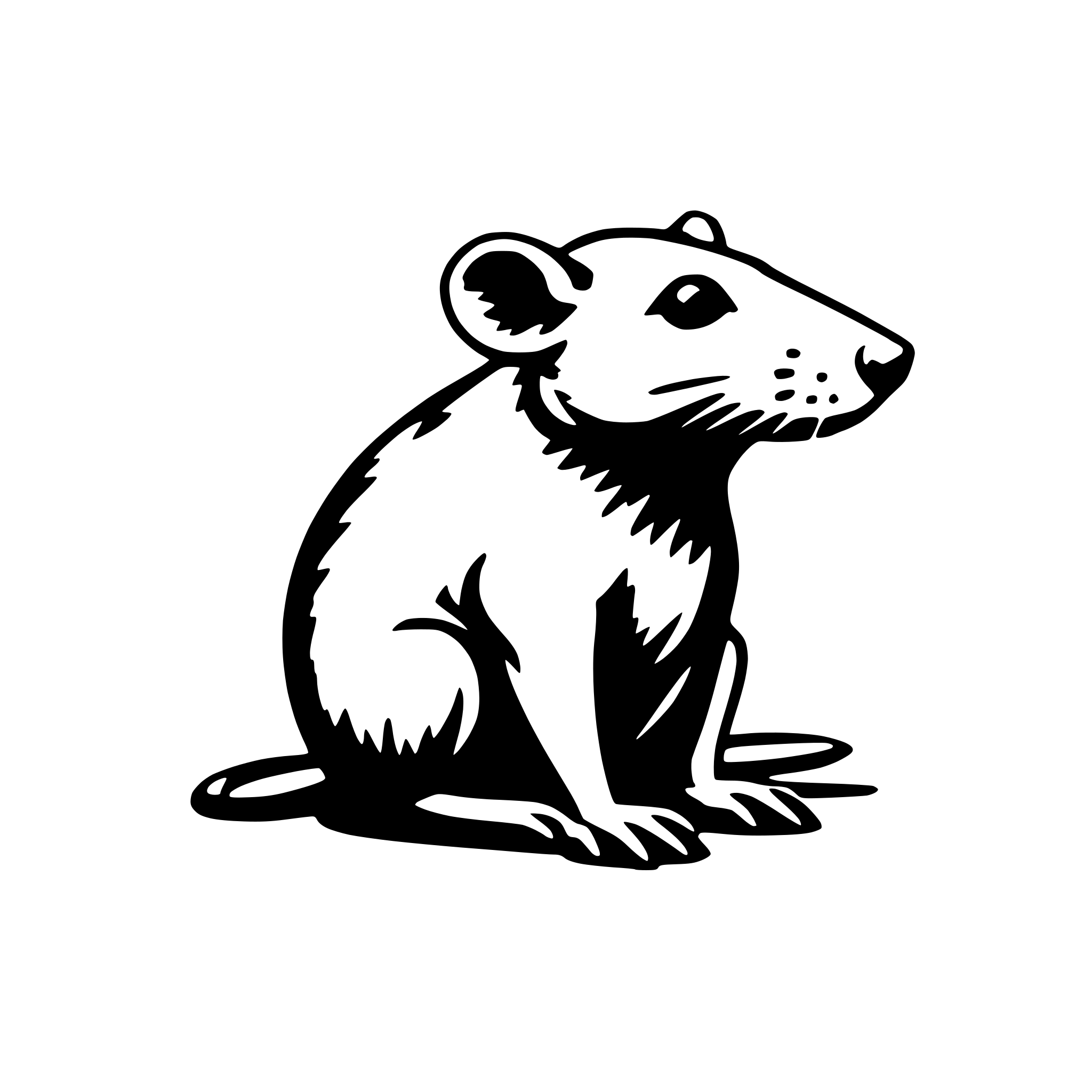 AI-generated SVG of a rat