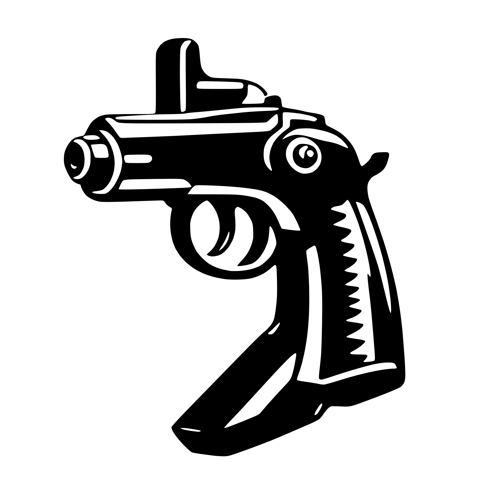 AI-generated SVG of a handgun