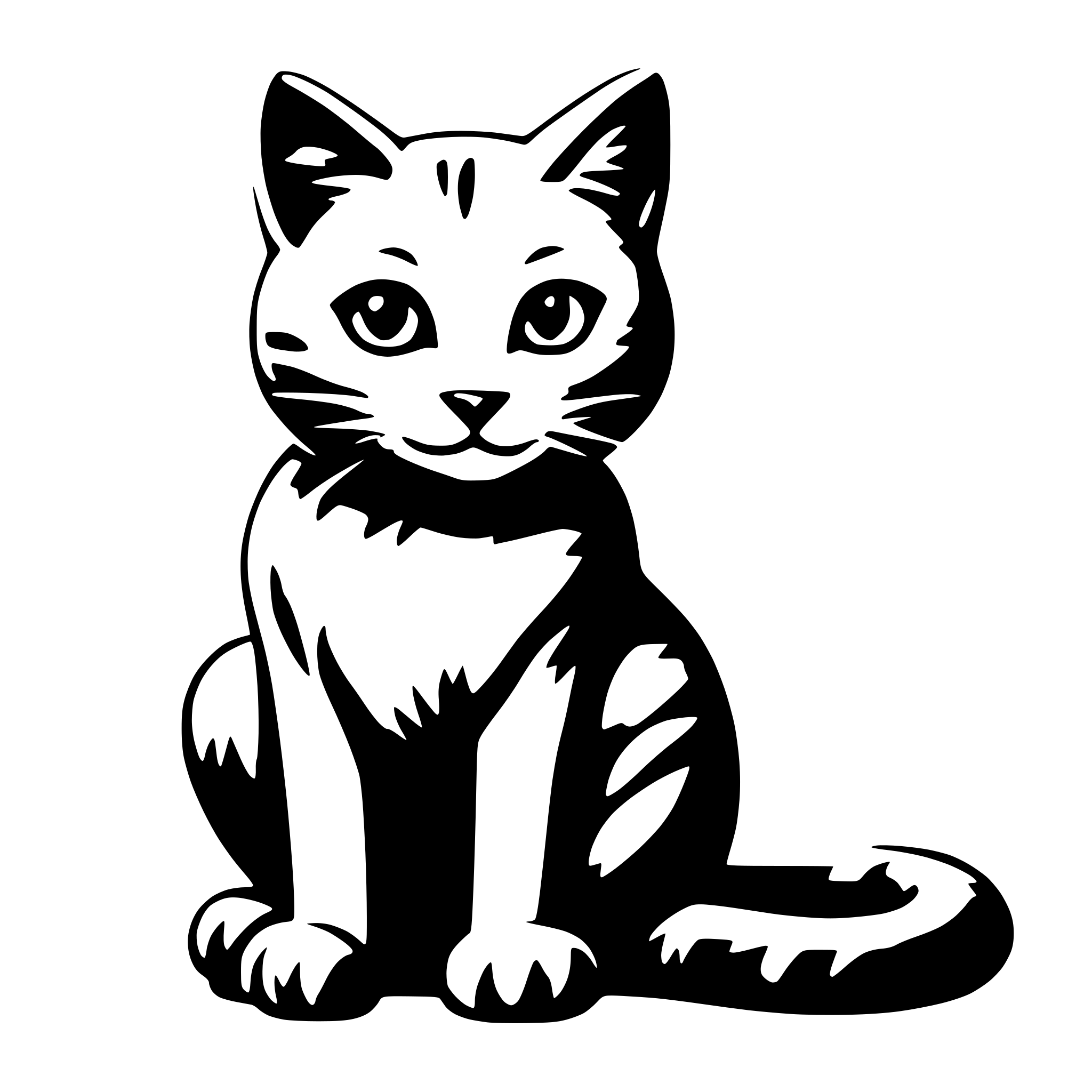 AI-generated SVG of a Cat