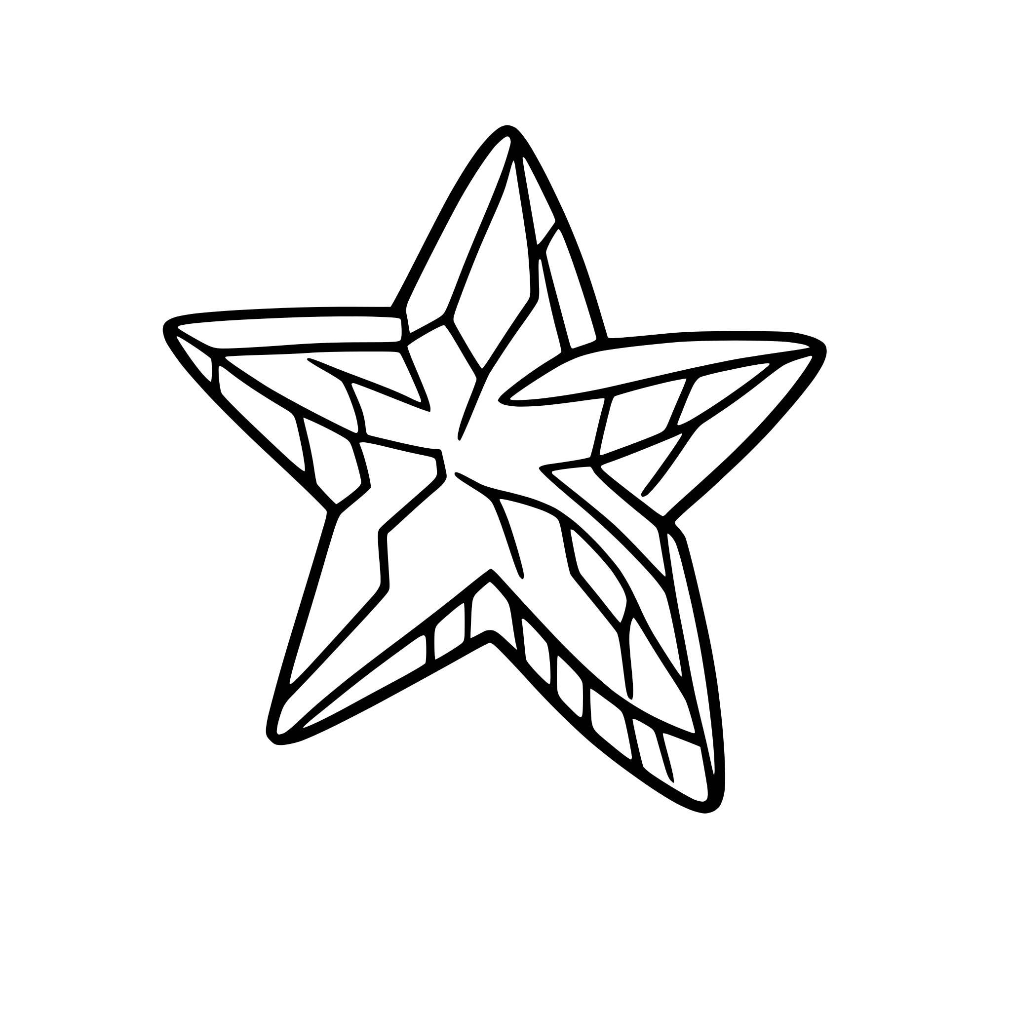 AI-generated SVG of a star