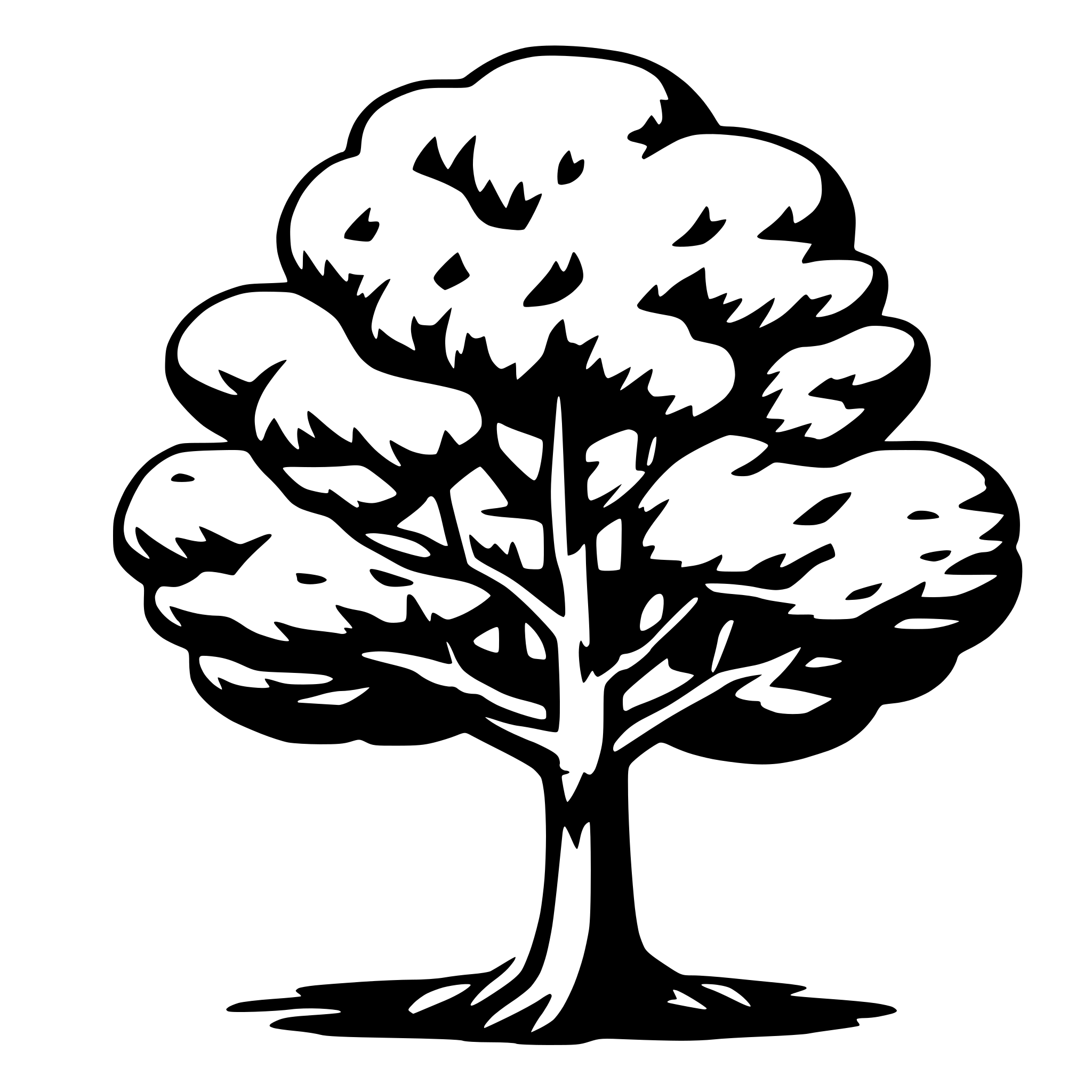 AI-generated SVG of a tree