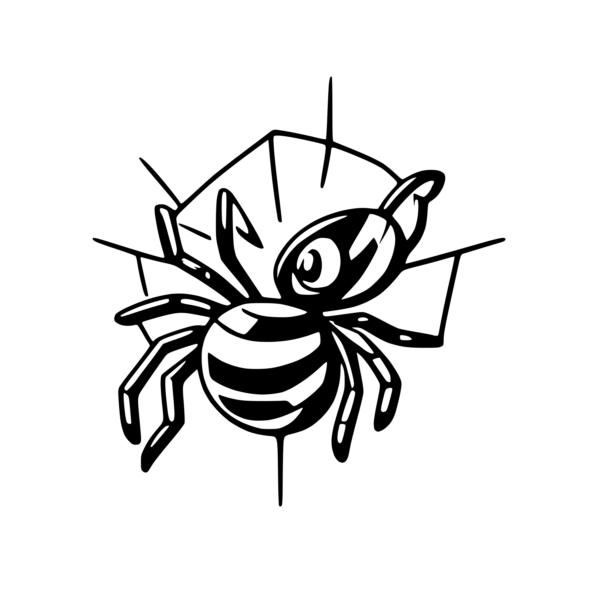 AI-generated SVG of a spider in a web