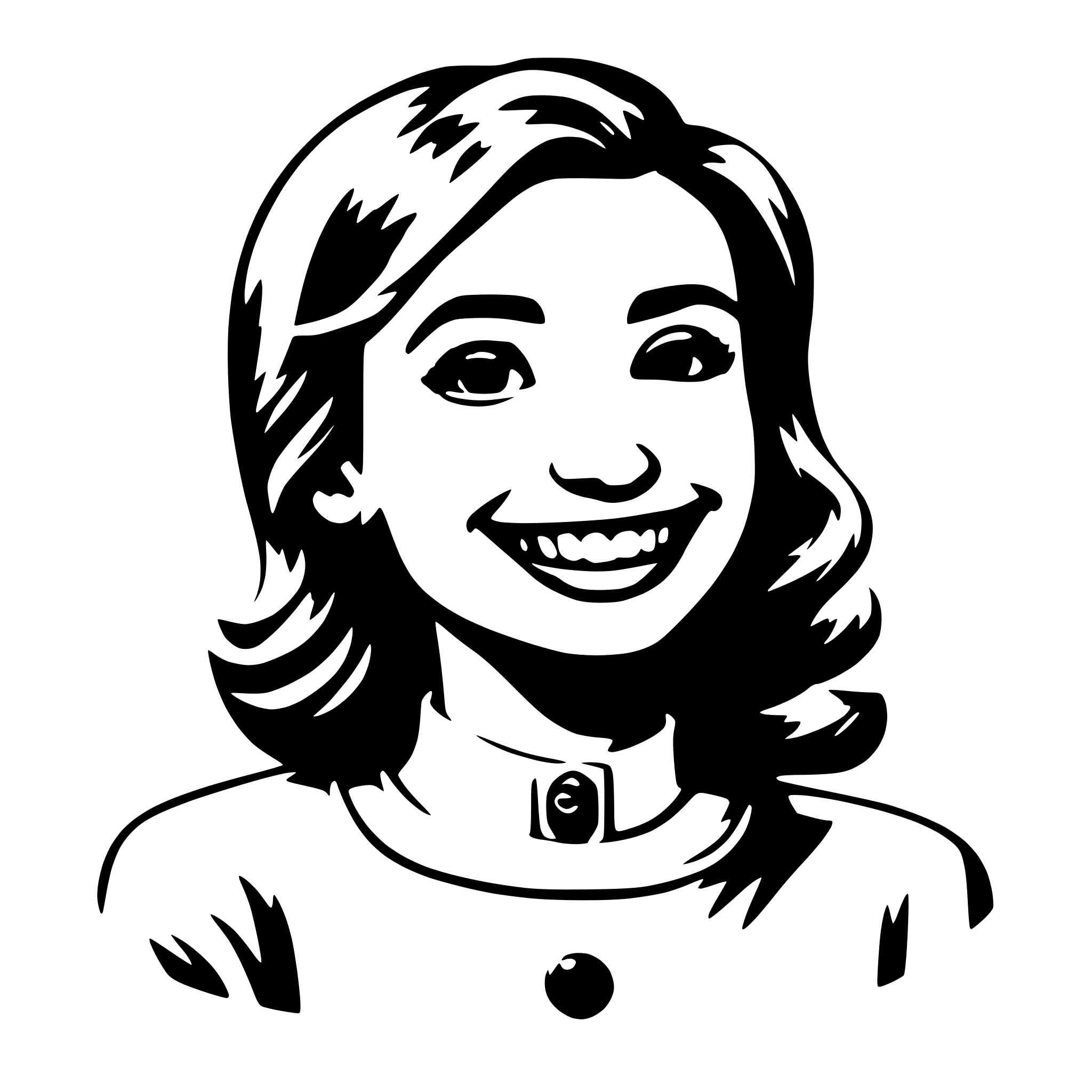 AI-generated SVG of a a happy customer