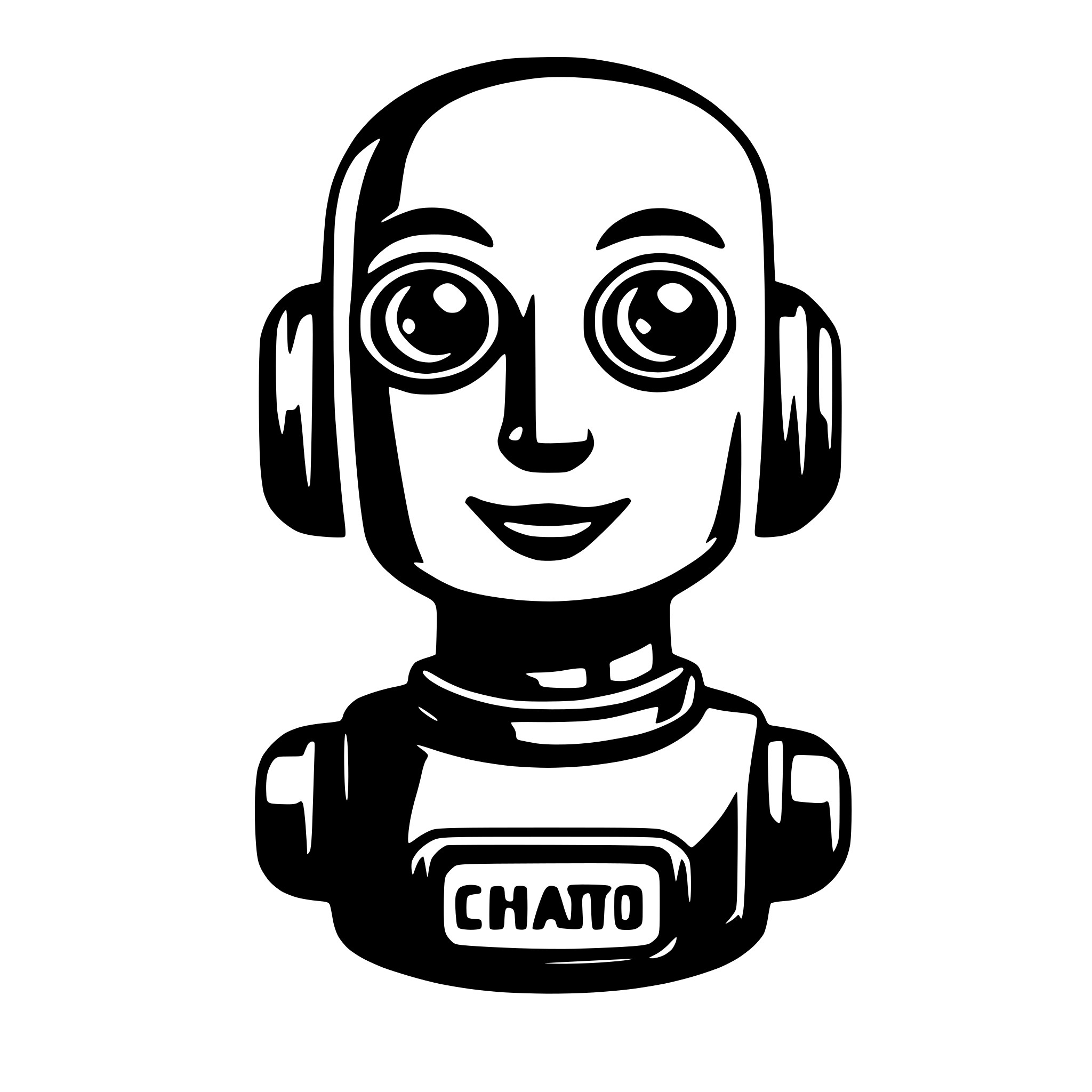 AI-generated SVG of a chatbot