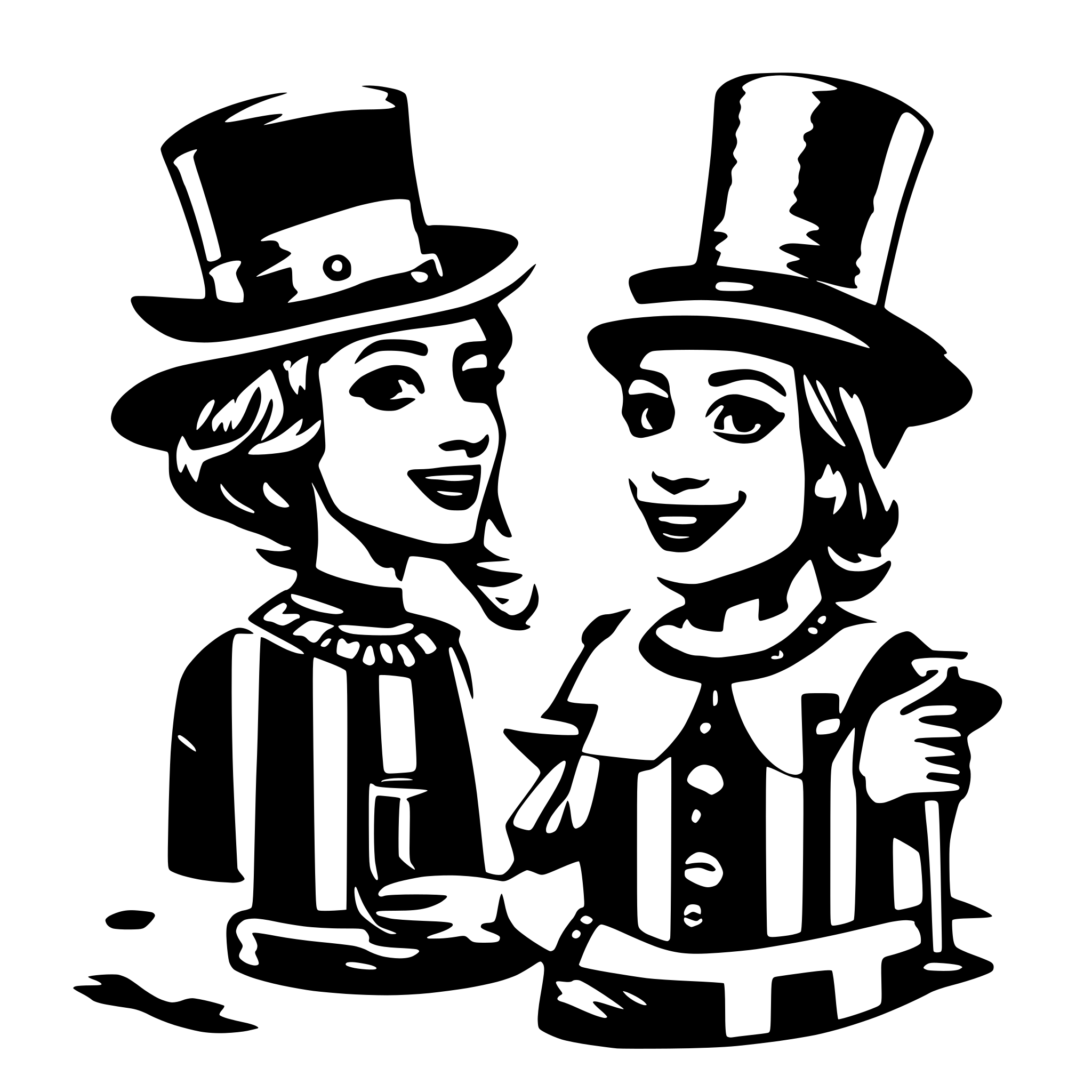 AI-generated SVG of a Karneval Party