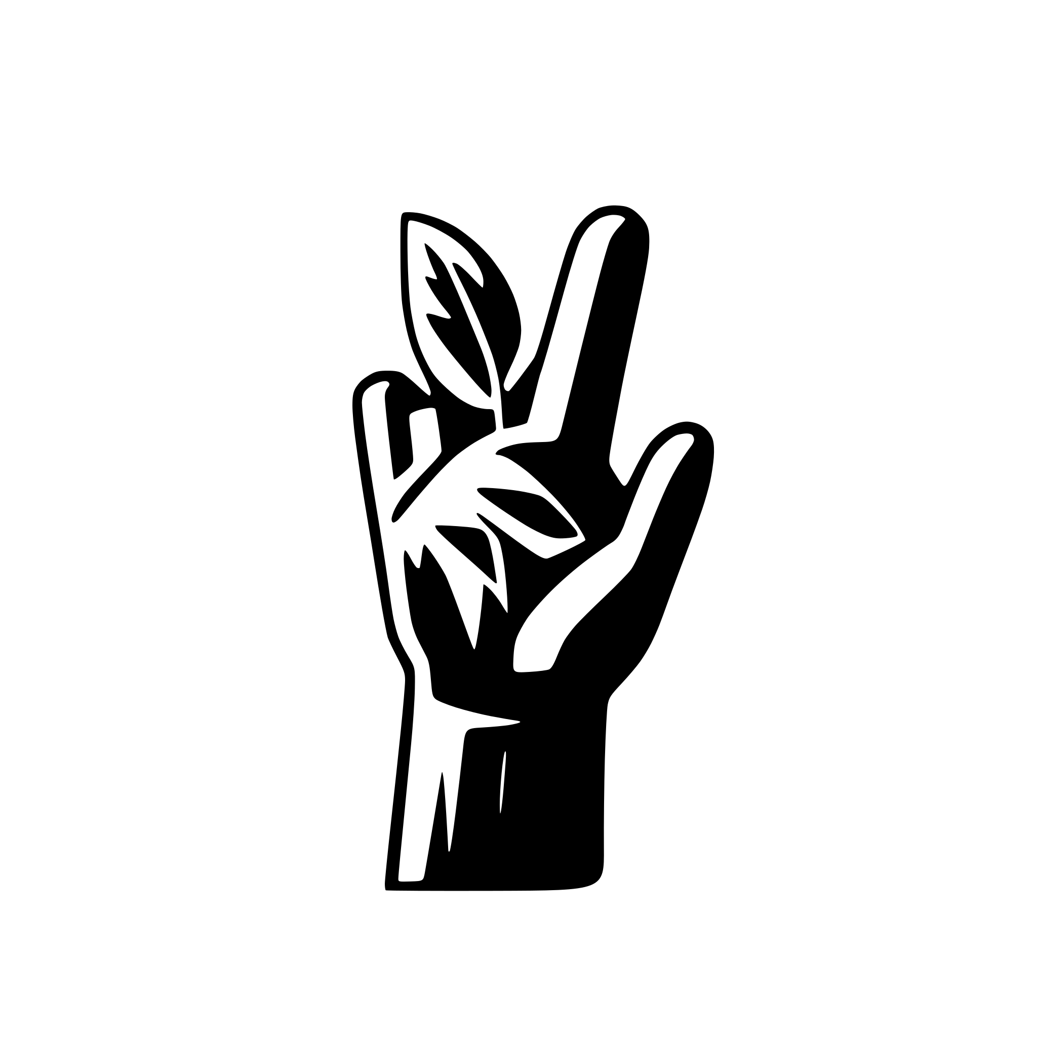 AI-generated SVG of a peace in protest