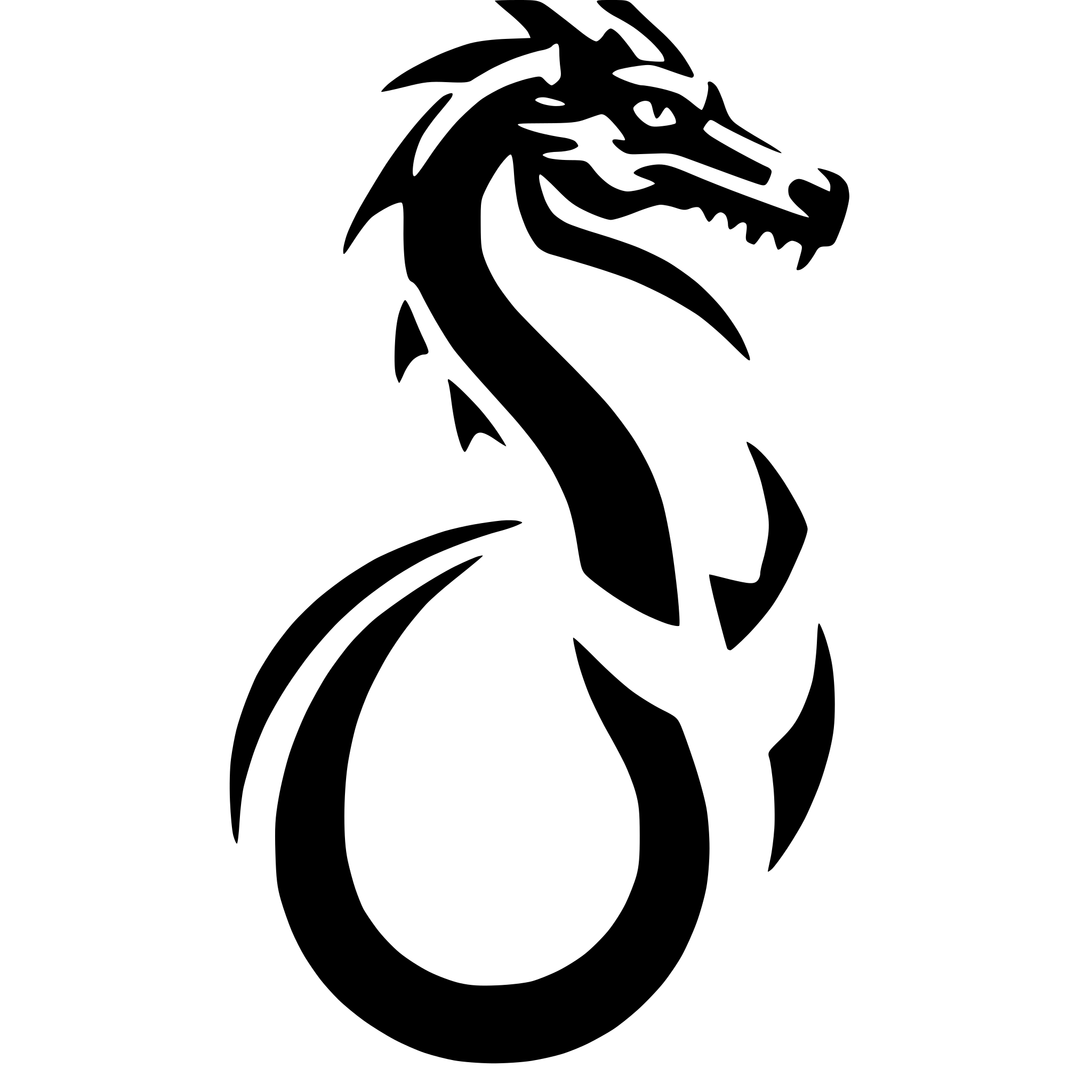 AI-generated SVG of a dragon