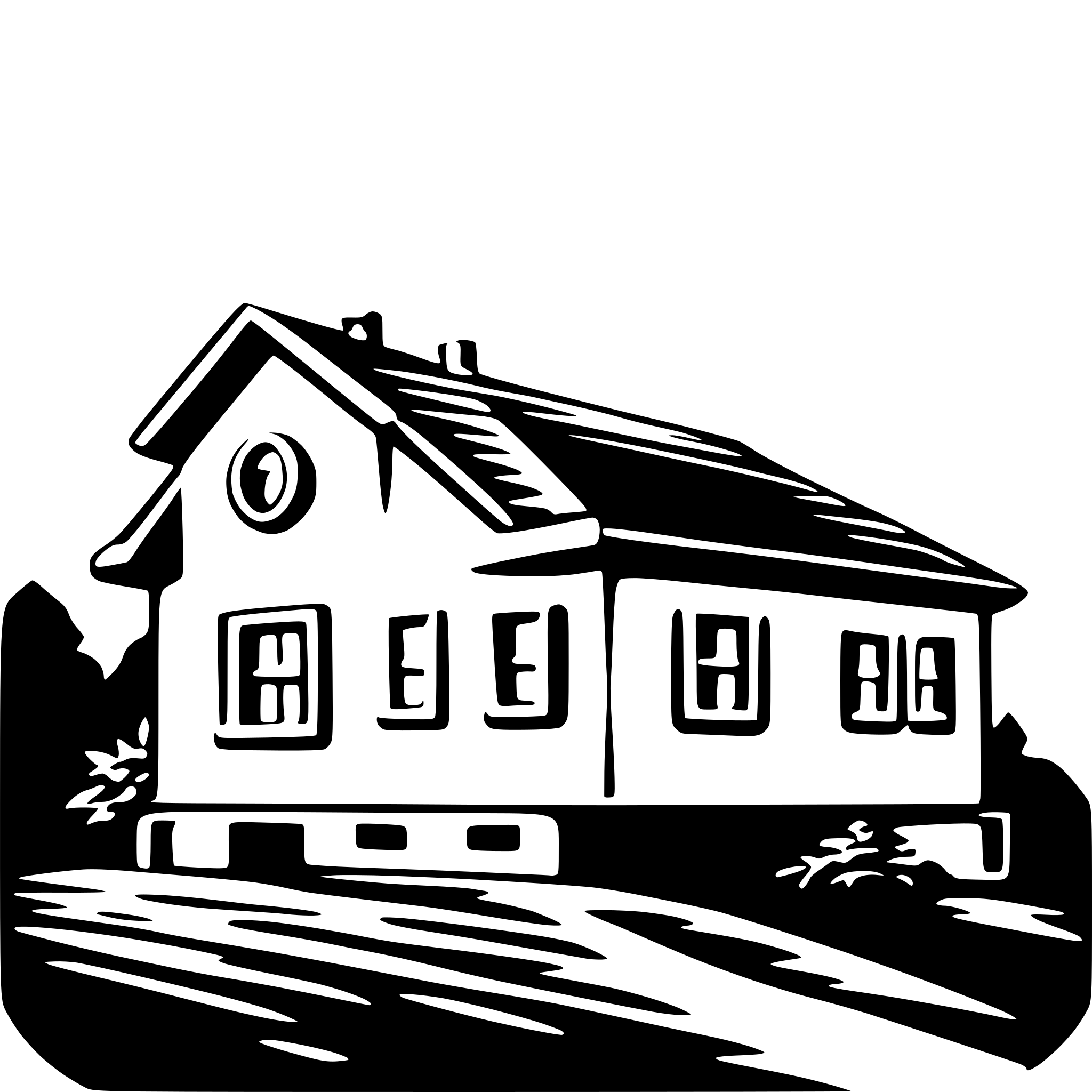 AI-generated SVG of 'house roof'