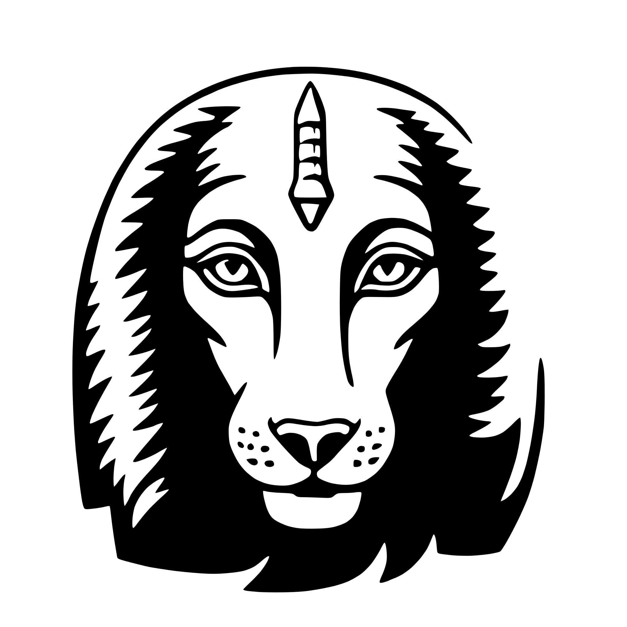 AI-generated SVG of a sekhmet