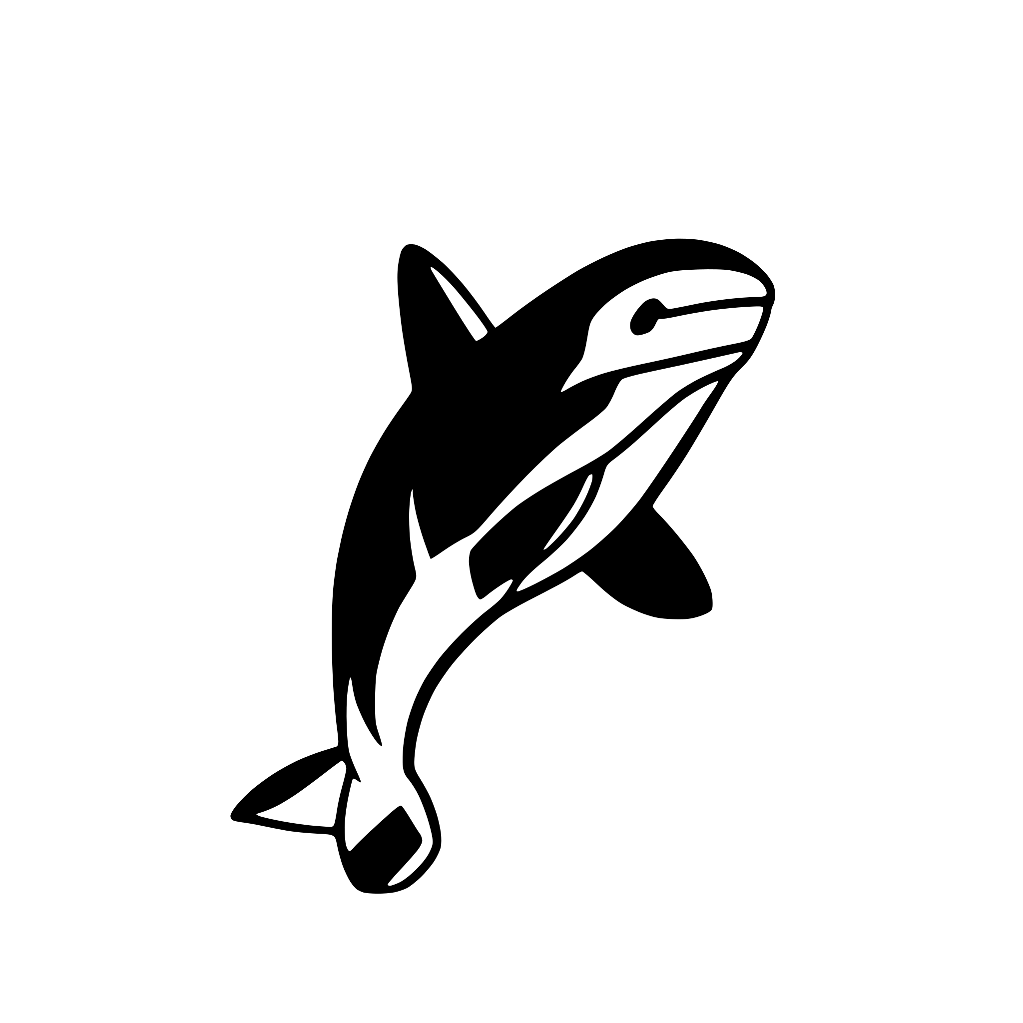 AI-generated SVG of 'orca'