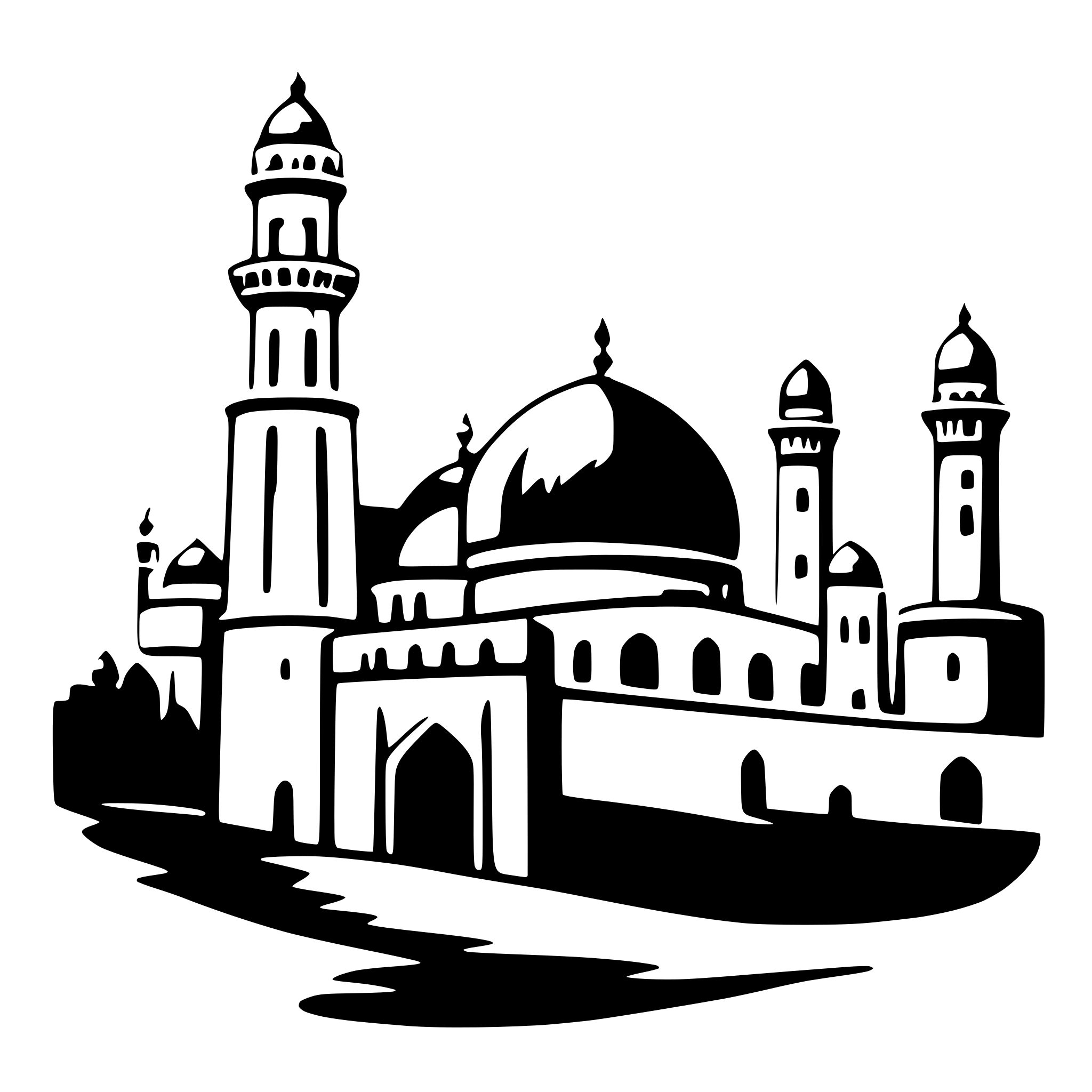AI-generated SVG of 'mecca'