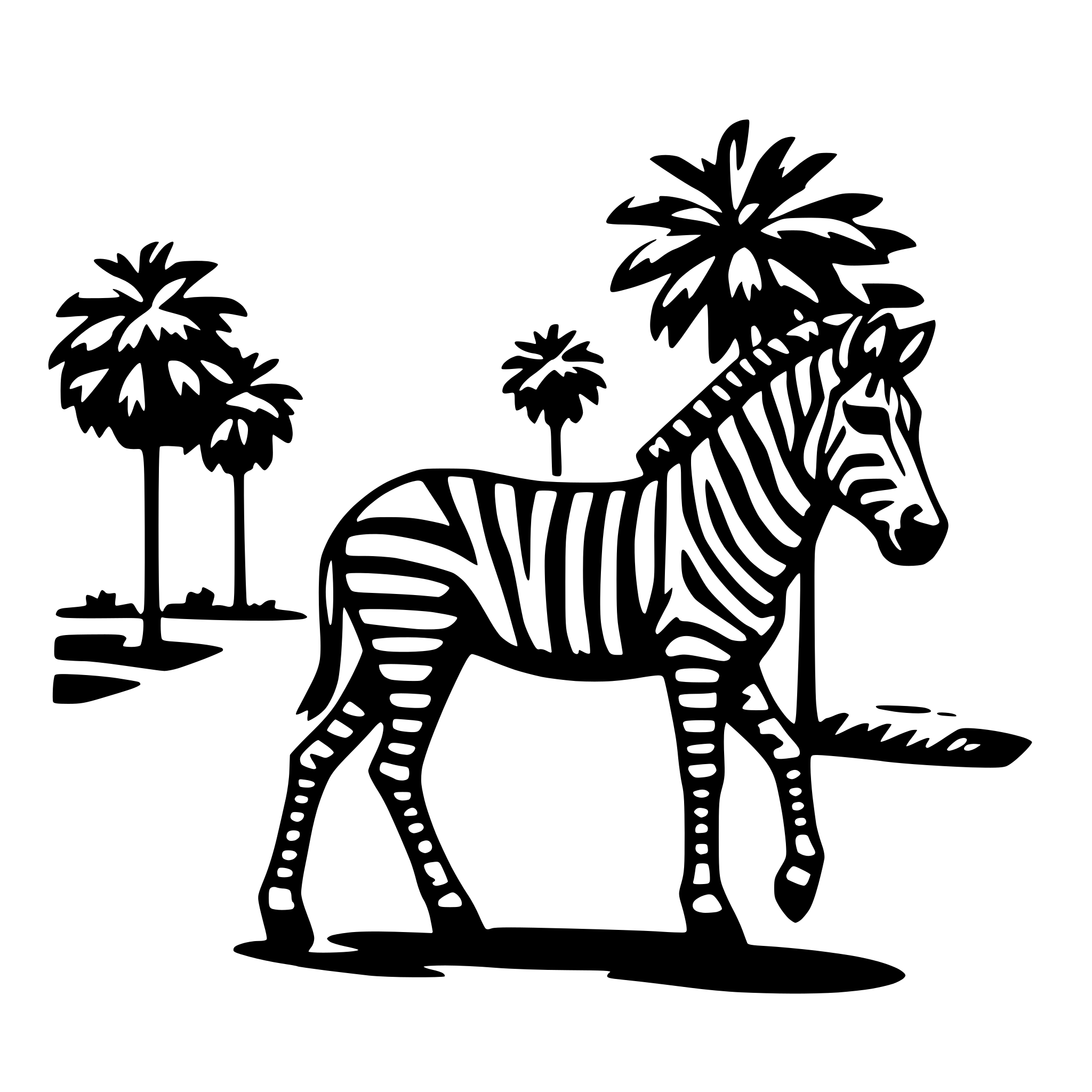 AI-generated SVG of a crosswalk zebra
