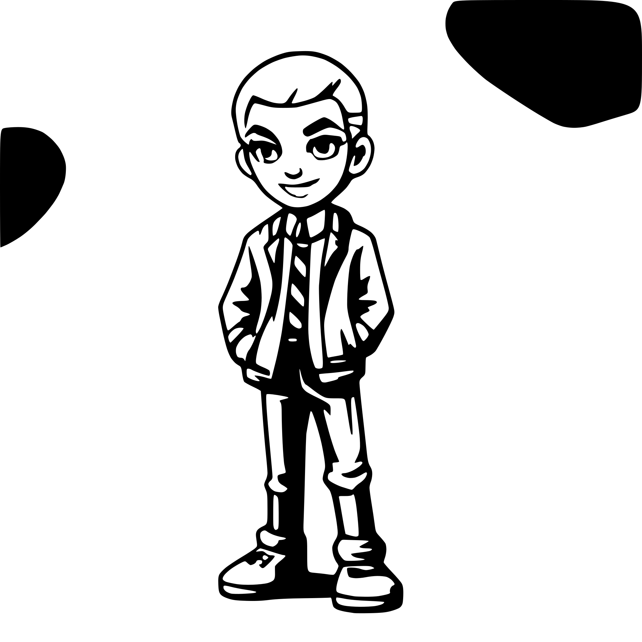 AI-generated SVG of a man cartoon