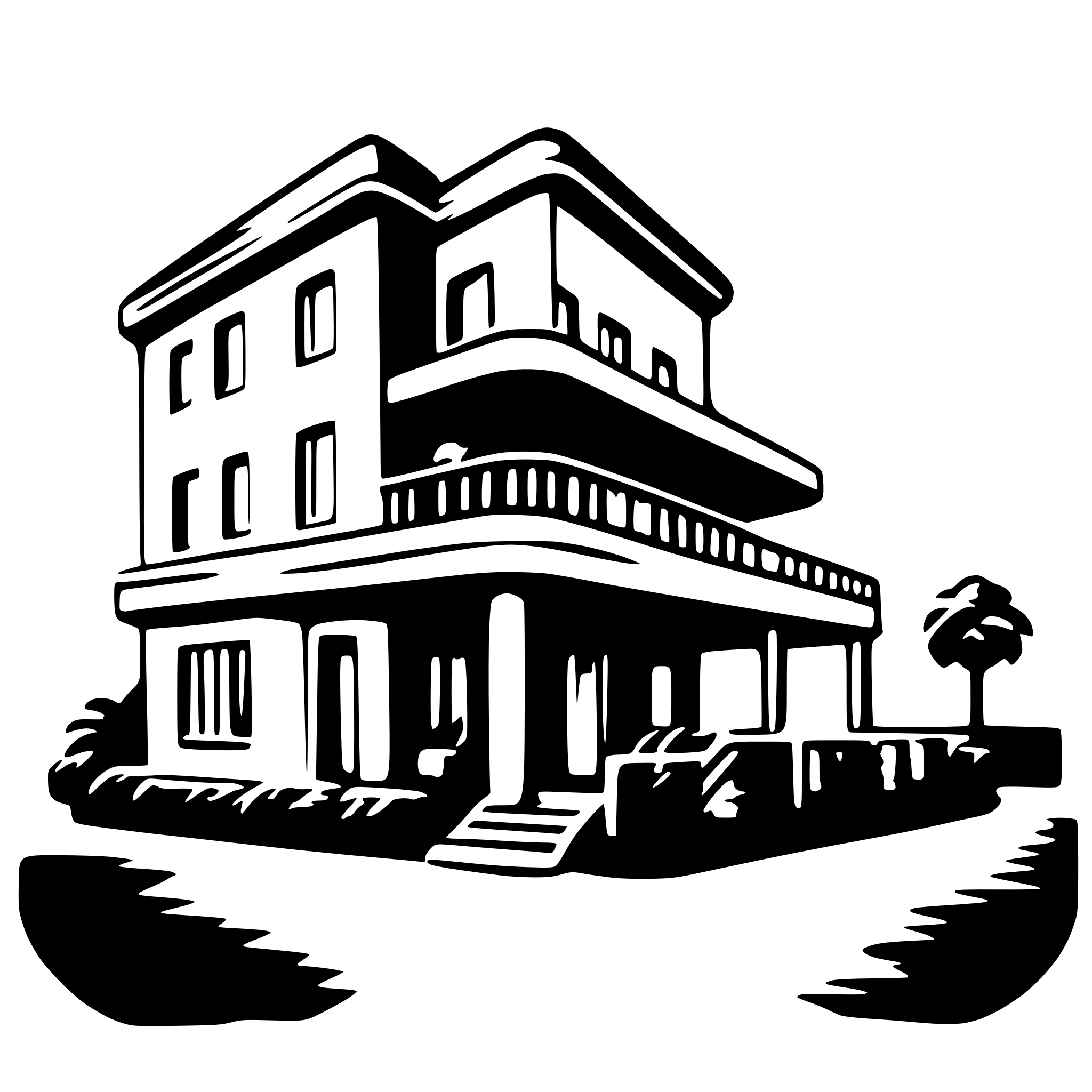 AI-generated SVG of 'hotel'