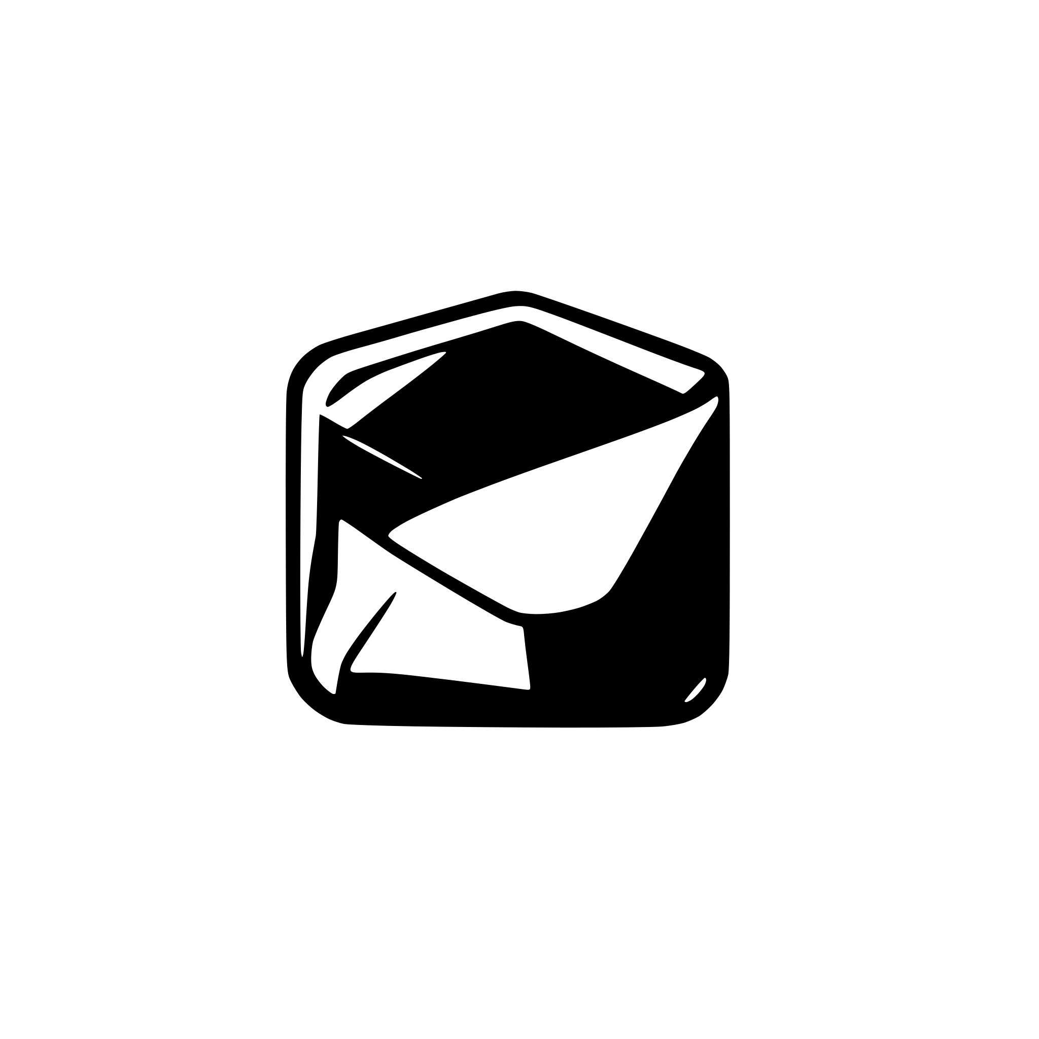 AI-generated SVG of 'Email with legs'