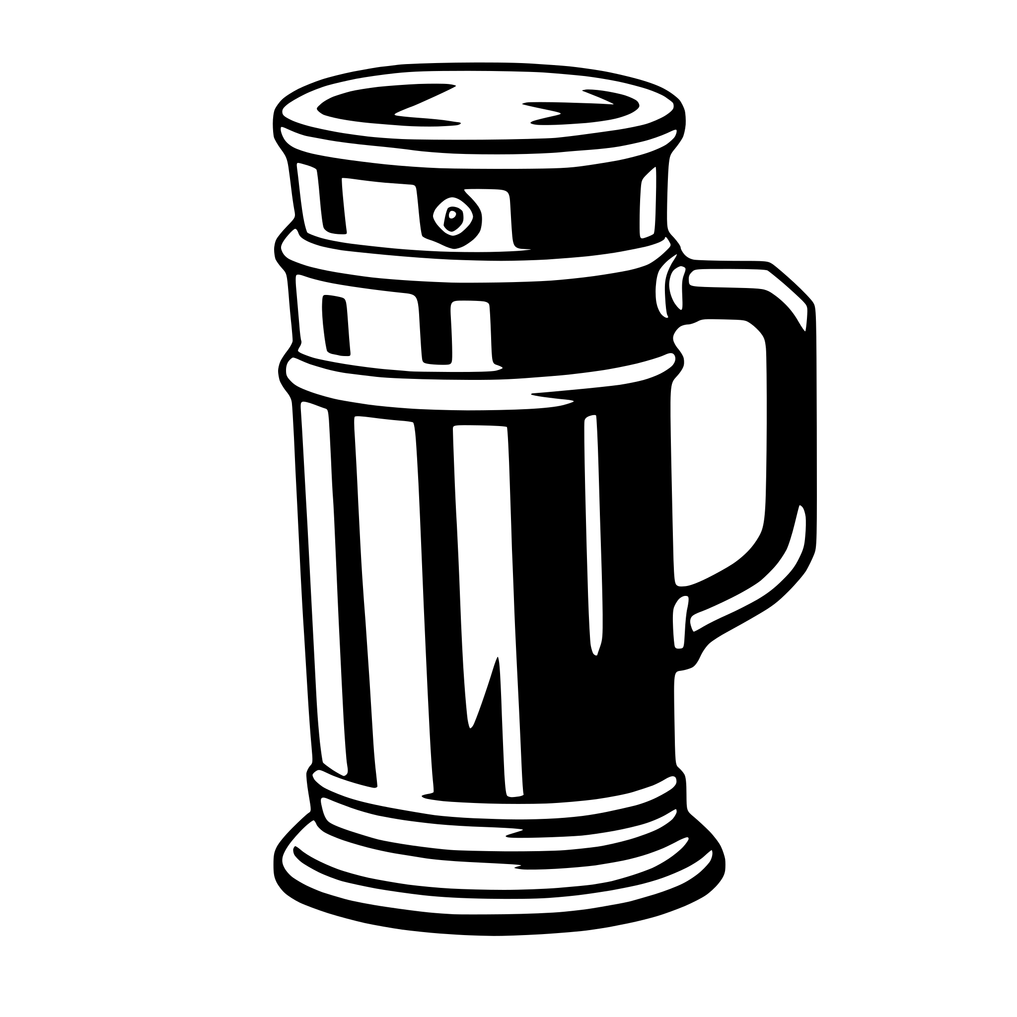AI-generated SVG of a stein