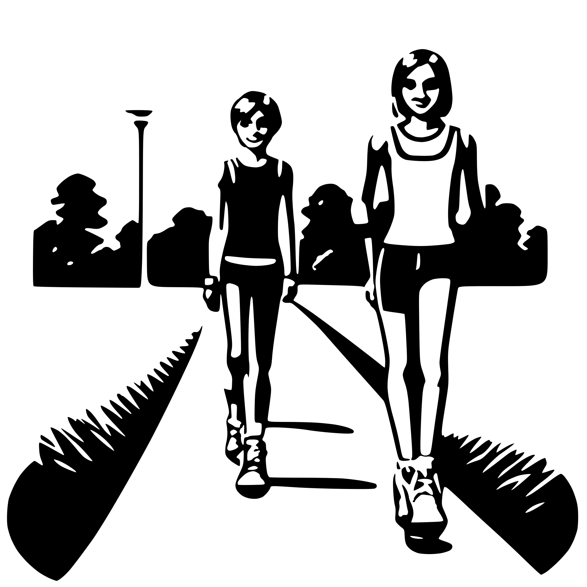 AI-generated SVG of a sporty walki