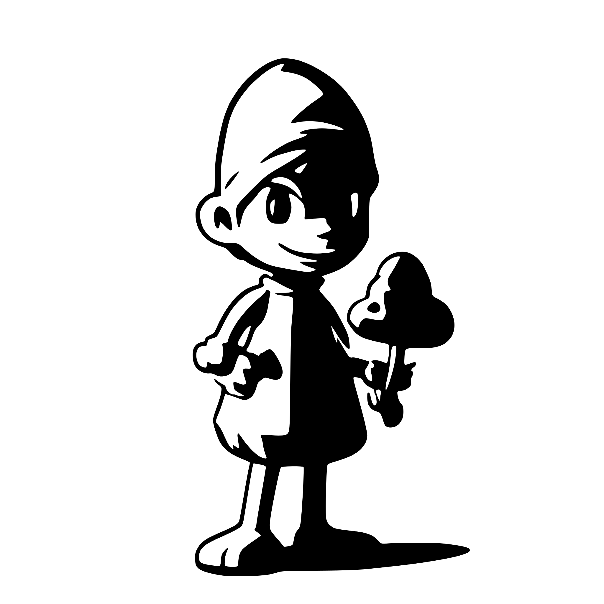AI-generated SVG of a Stoned smurf