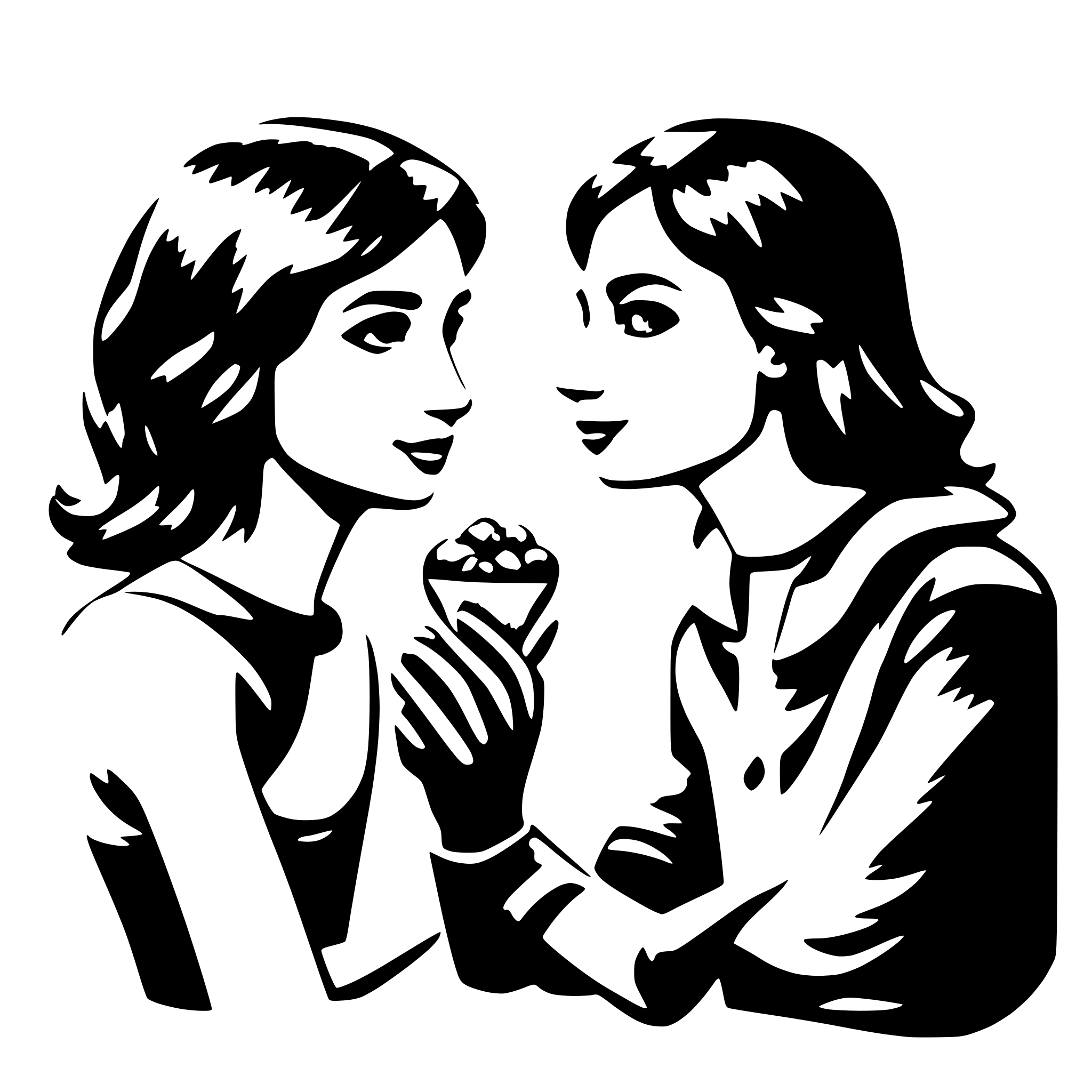 AI-generated SVG of a deep, love, interact
