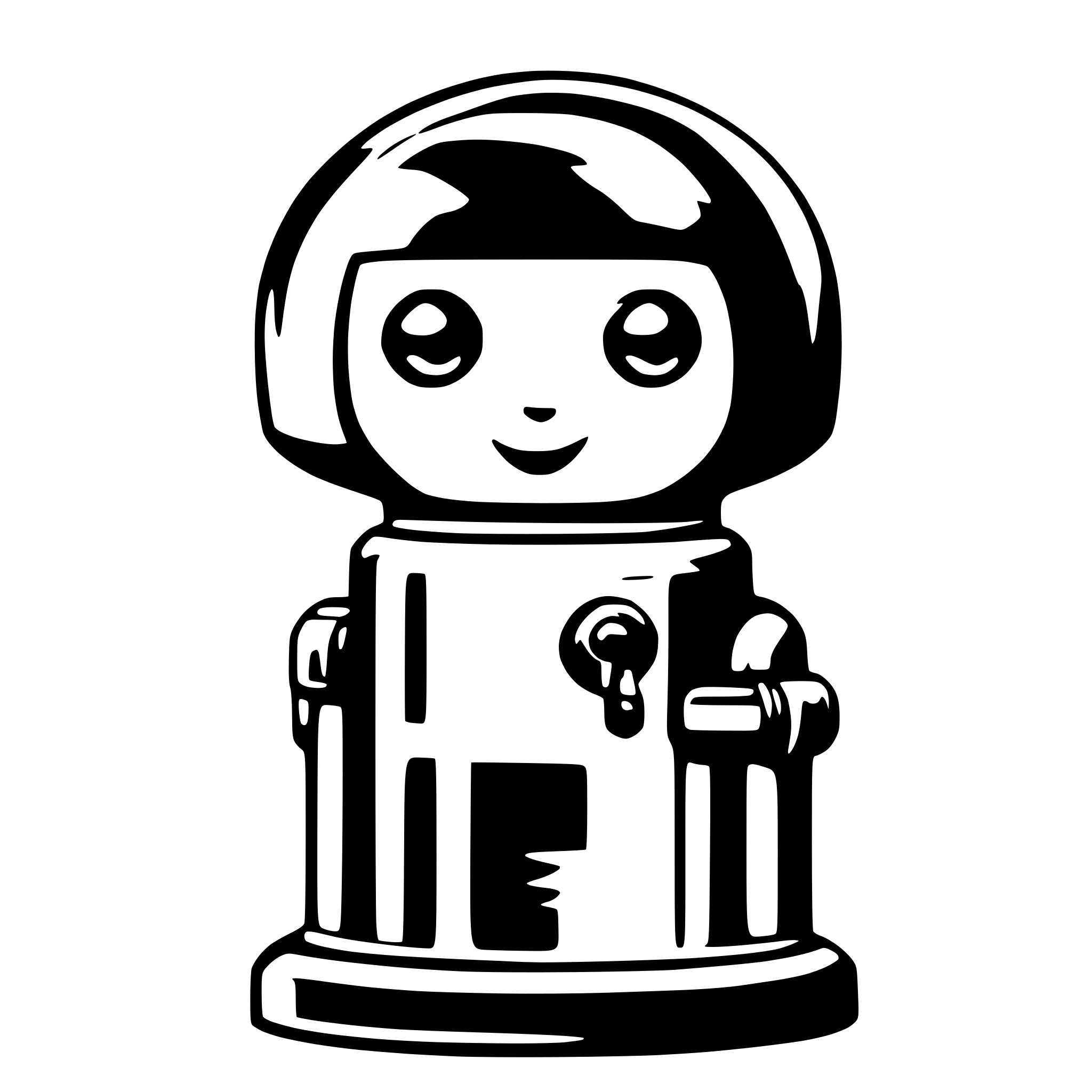 AI-generated SVG of a security cute pop toy