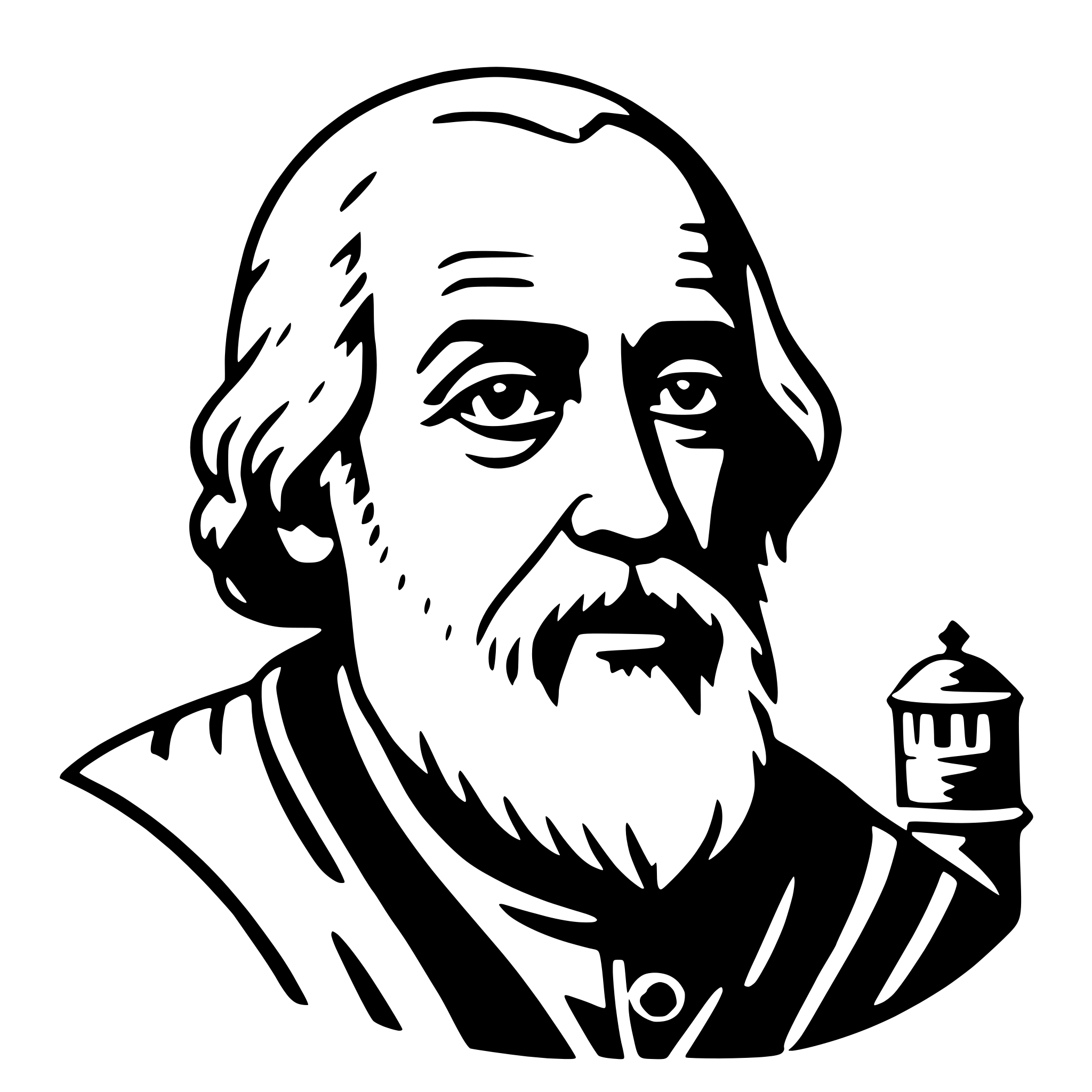 AI-generated SVG of a galileo galilei
