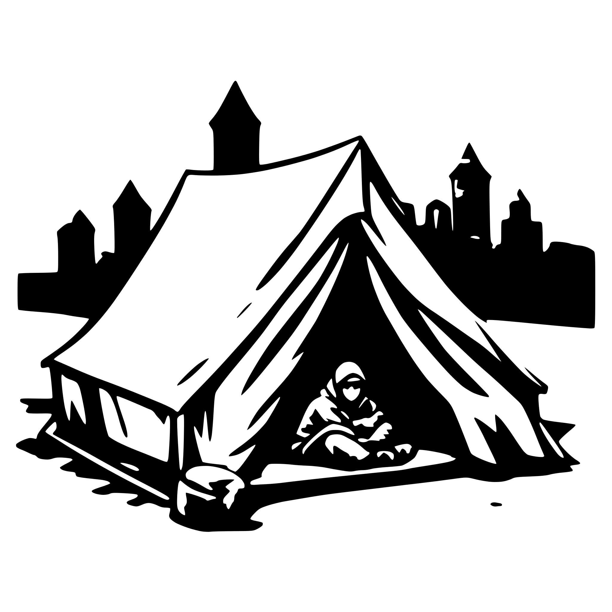 AI-generated SVG of a A homeless tent