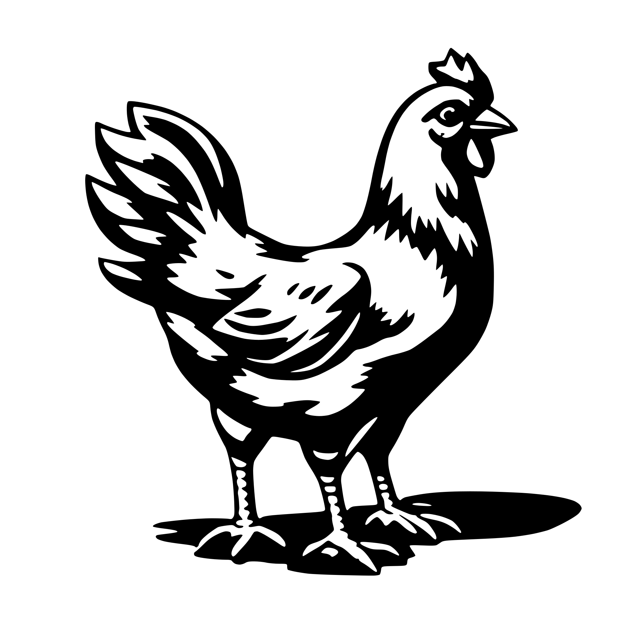 AI-generated SVG of a chicken