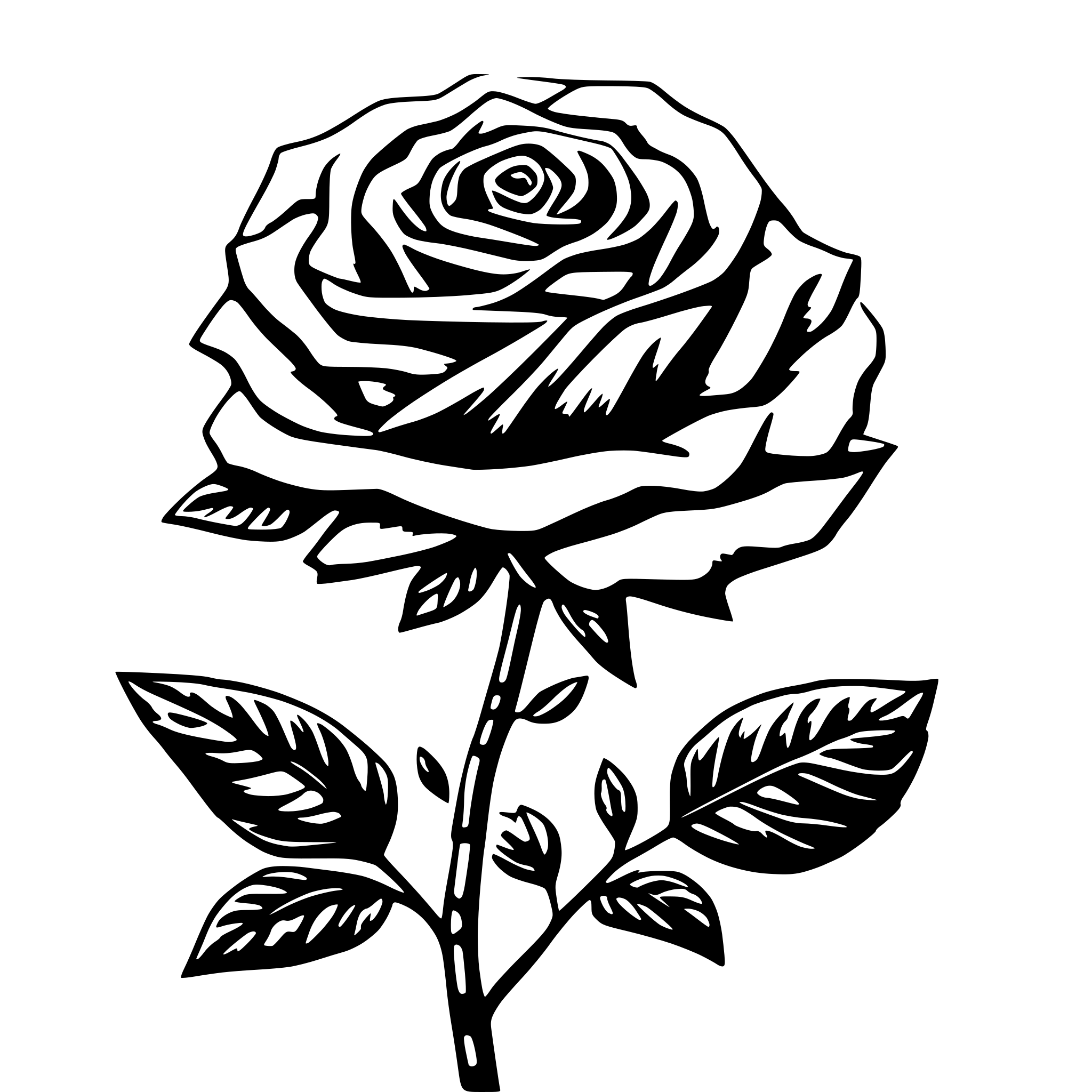 AI-generated SVG of 'crete a rose image'