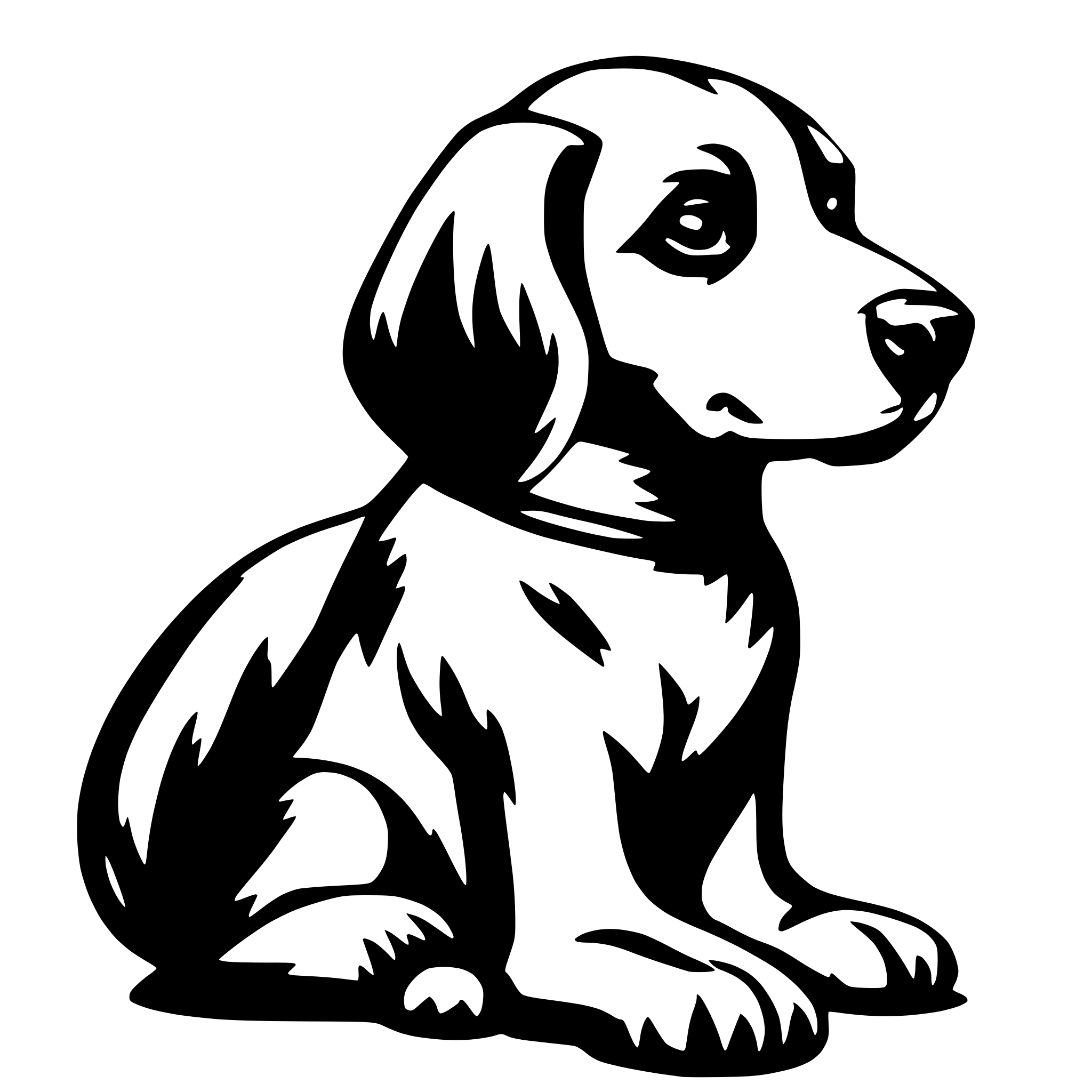 AI-generated SVG of 'cut doggie'