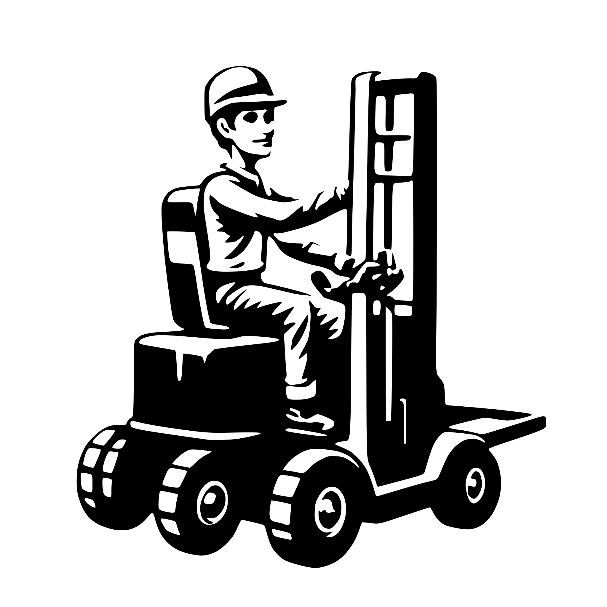 AI-generated SVG of 'forklift hand signals'