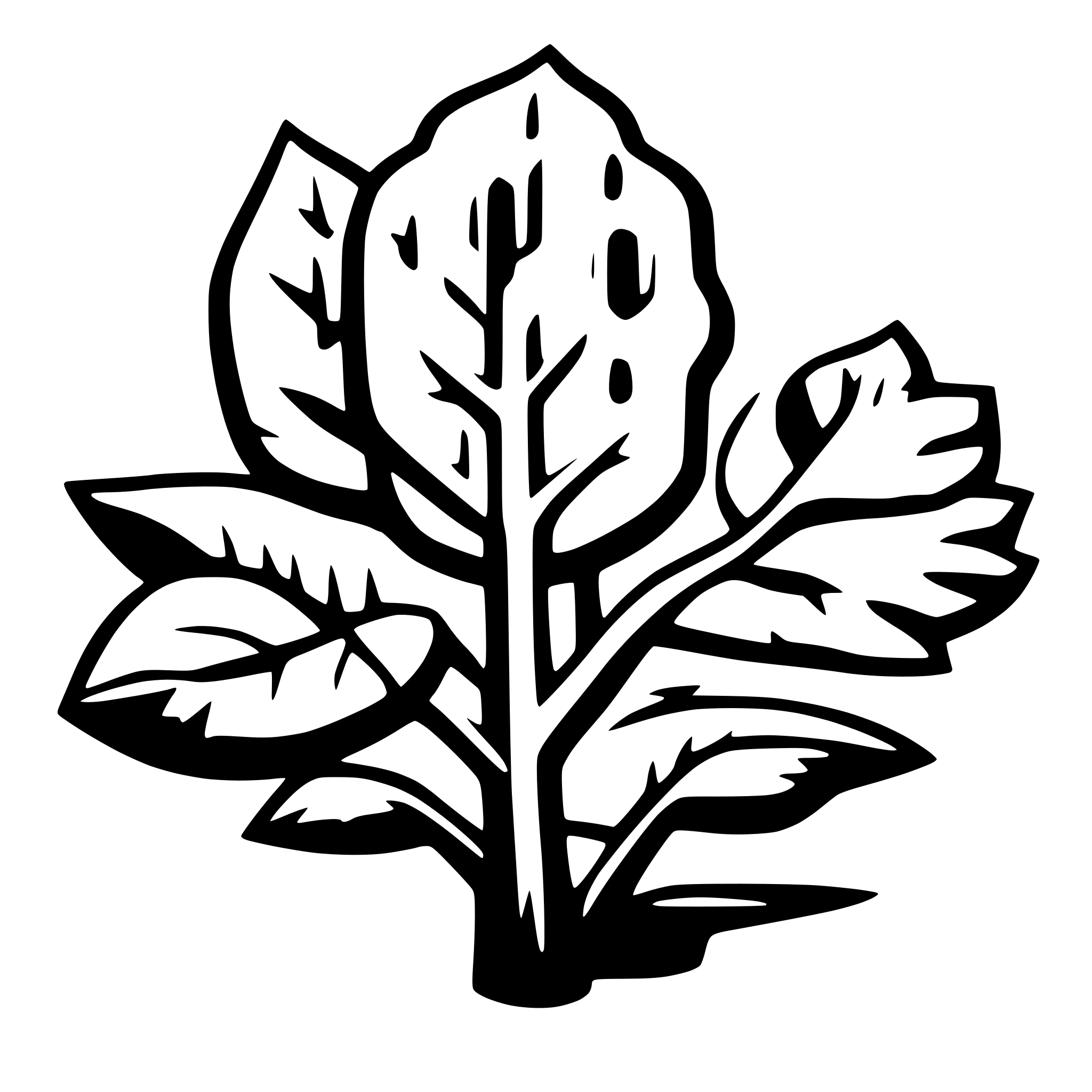 AI-generated SVG of a give me an svg image with a transparent text through image with text OAKYA