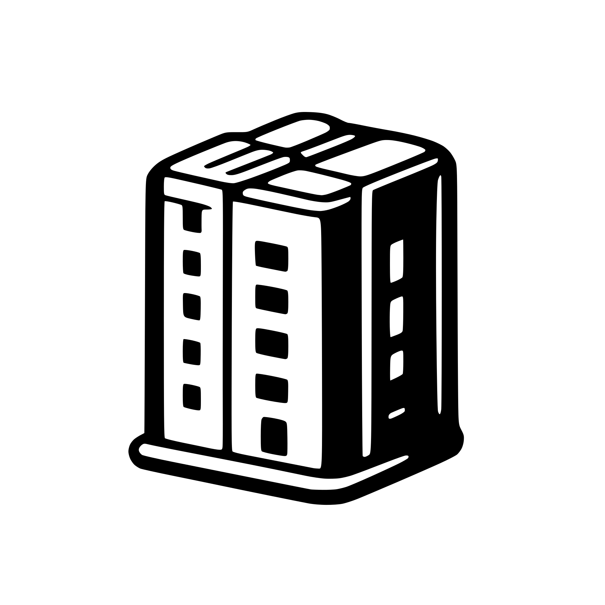 AI-generated SVG of 'eDOMUS - application for managing buildings and apartments'