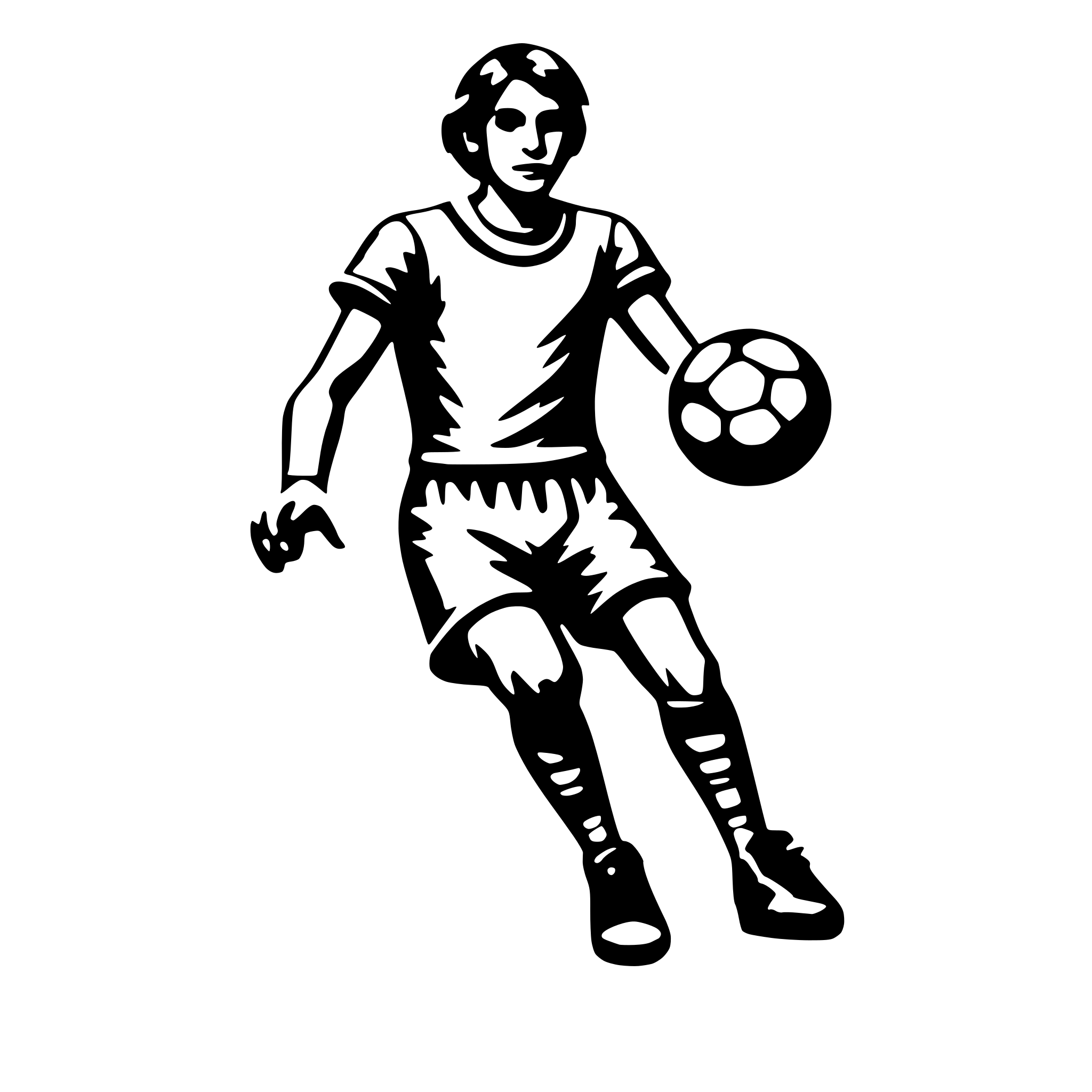 AI-generated SVG of 'fotoball player'