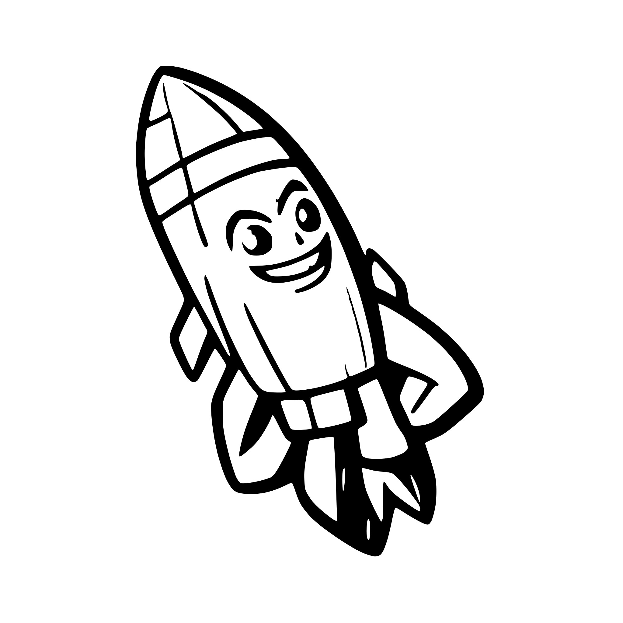 AI-generated SVG of a Rocket