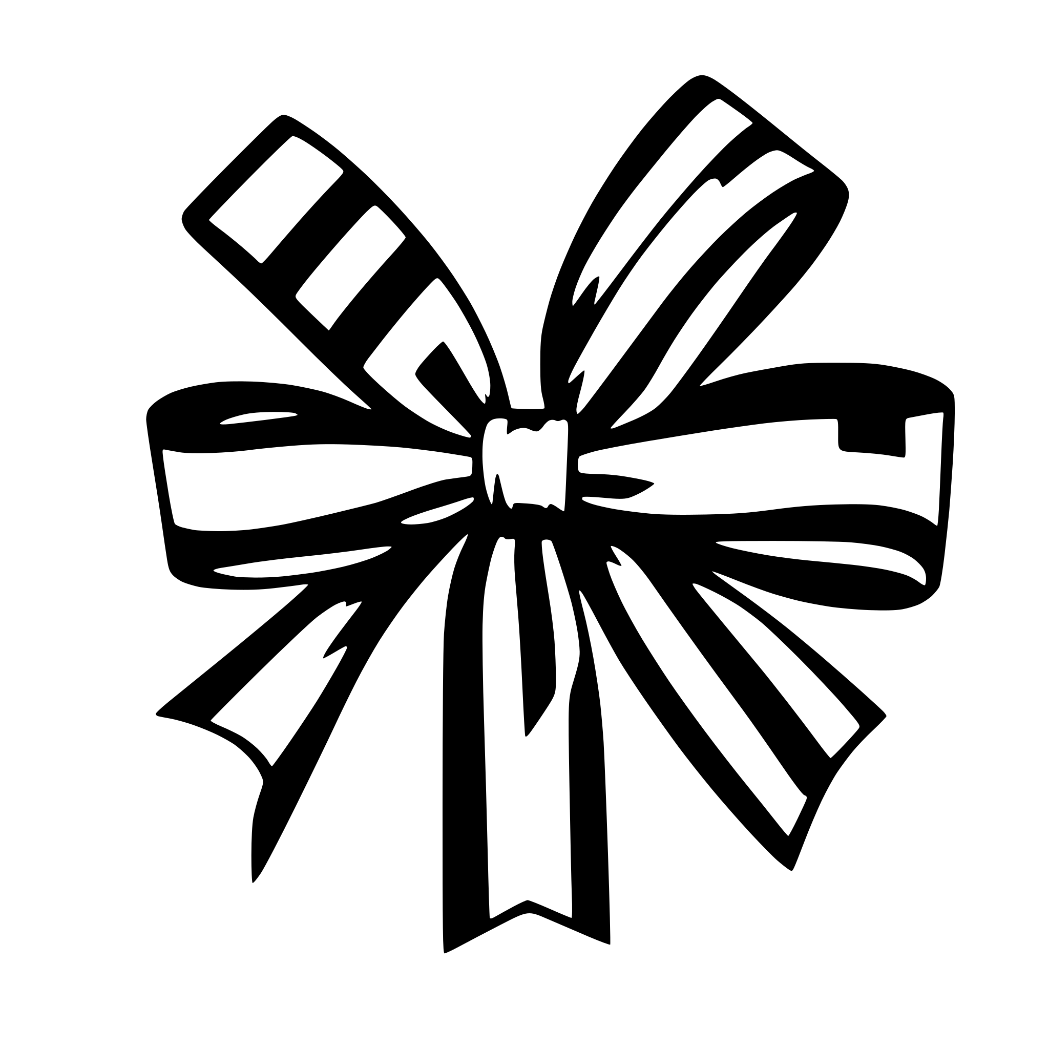 AI-generated SVG of 'A ribbon bow'